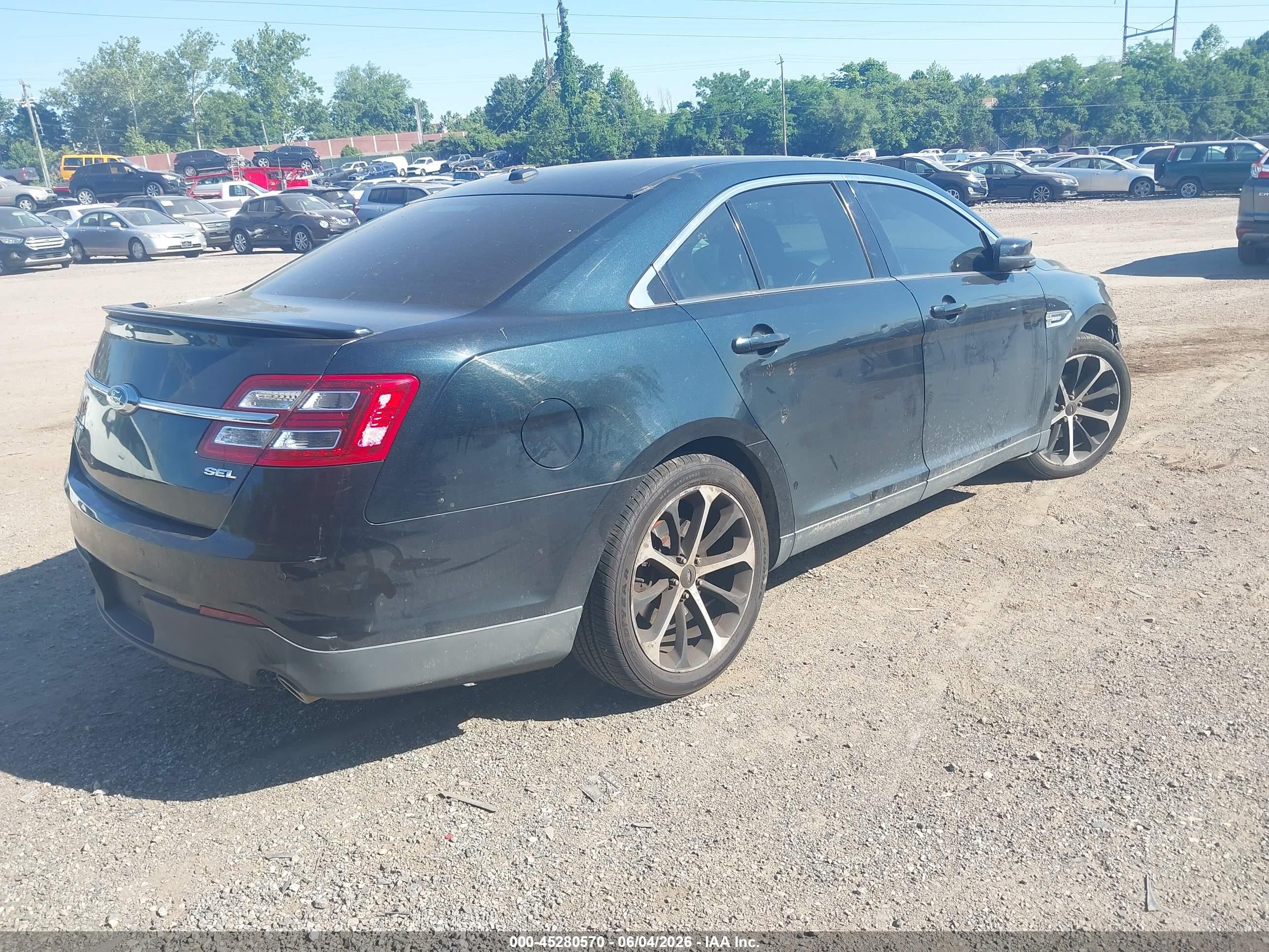 2014 Ford Taurus Sel Green vin: 1FAHP2E86EG181487