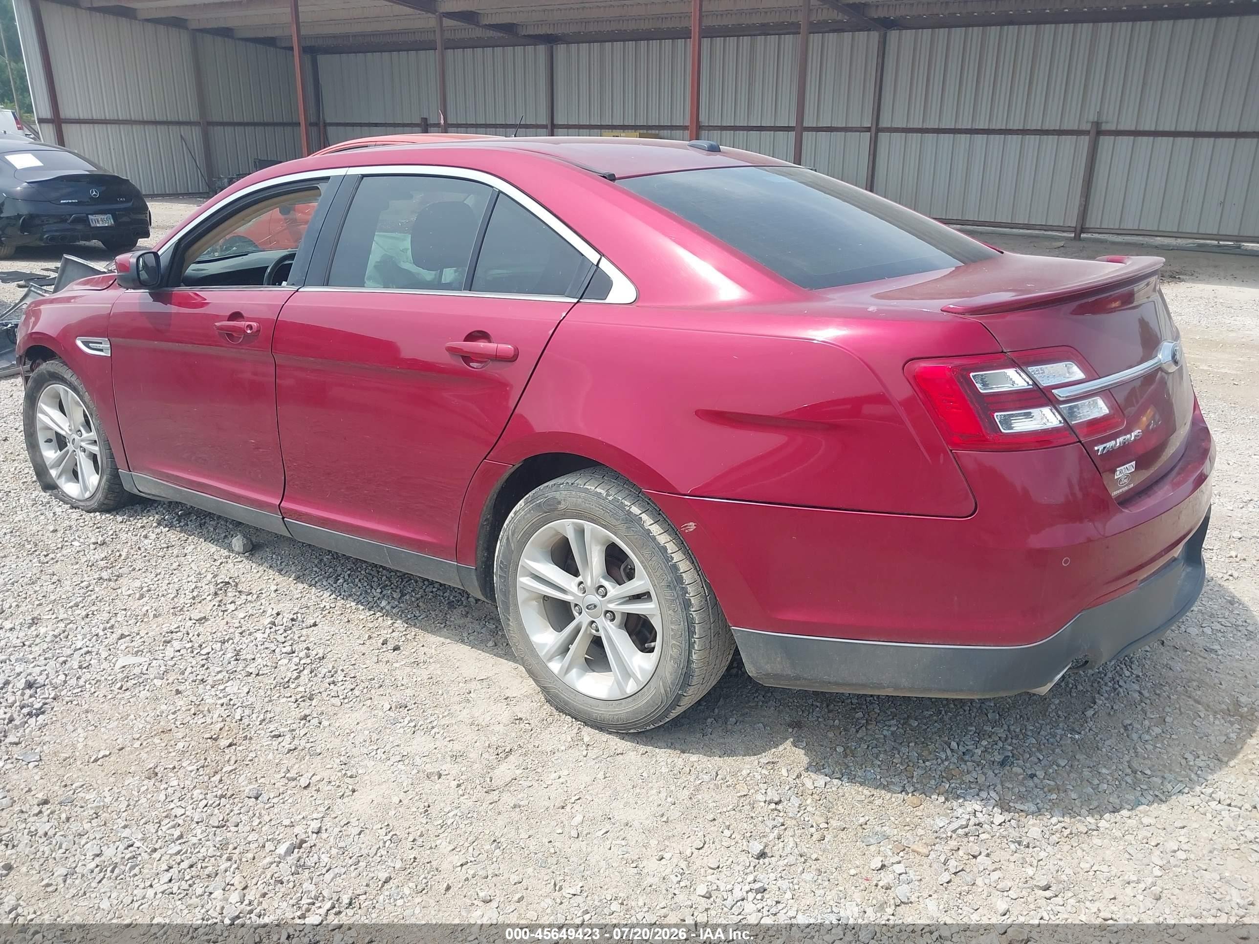2014 Ford Taurus Sel Красный vin: 1FAHP2E86EG184566