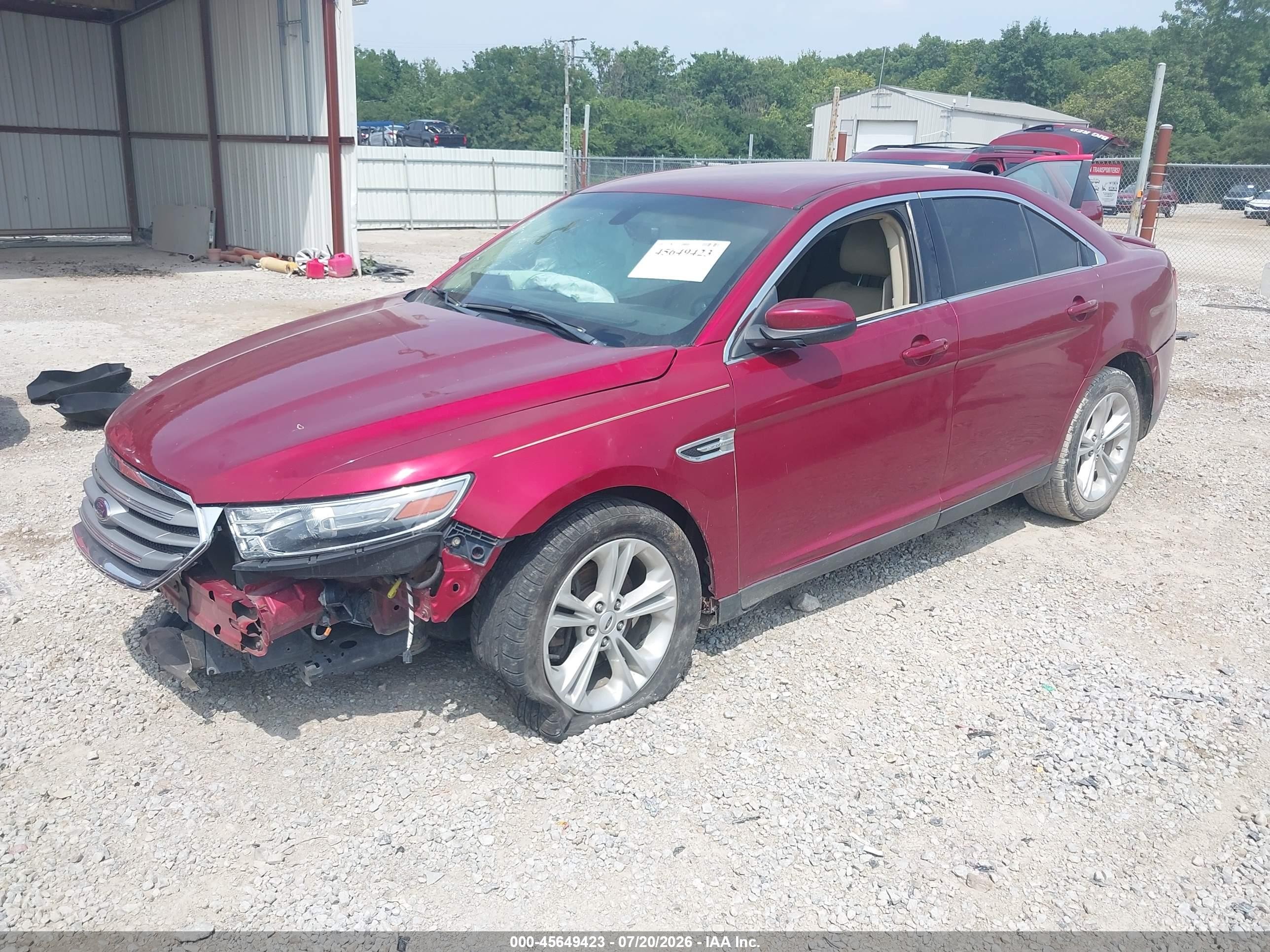 2014 Ford Taurus Sel Красный vin: 1FAHP2E86EG184566