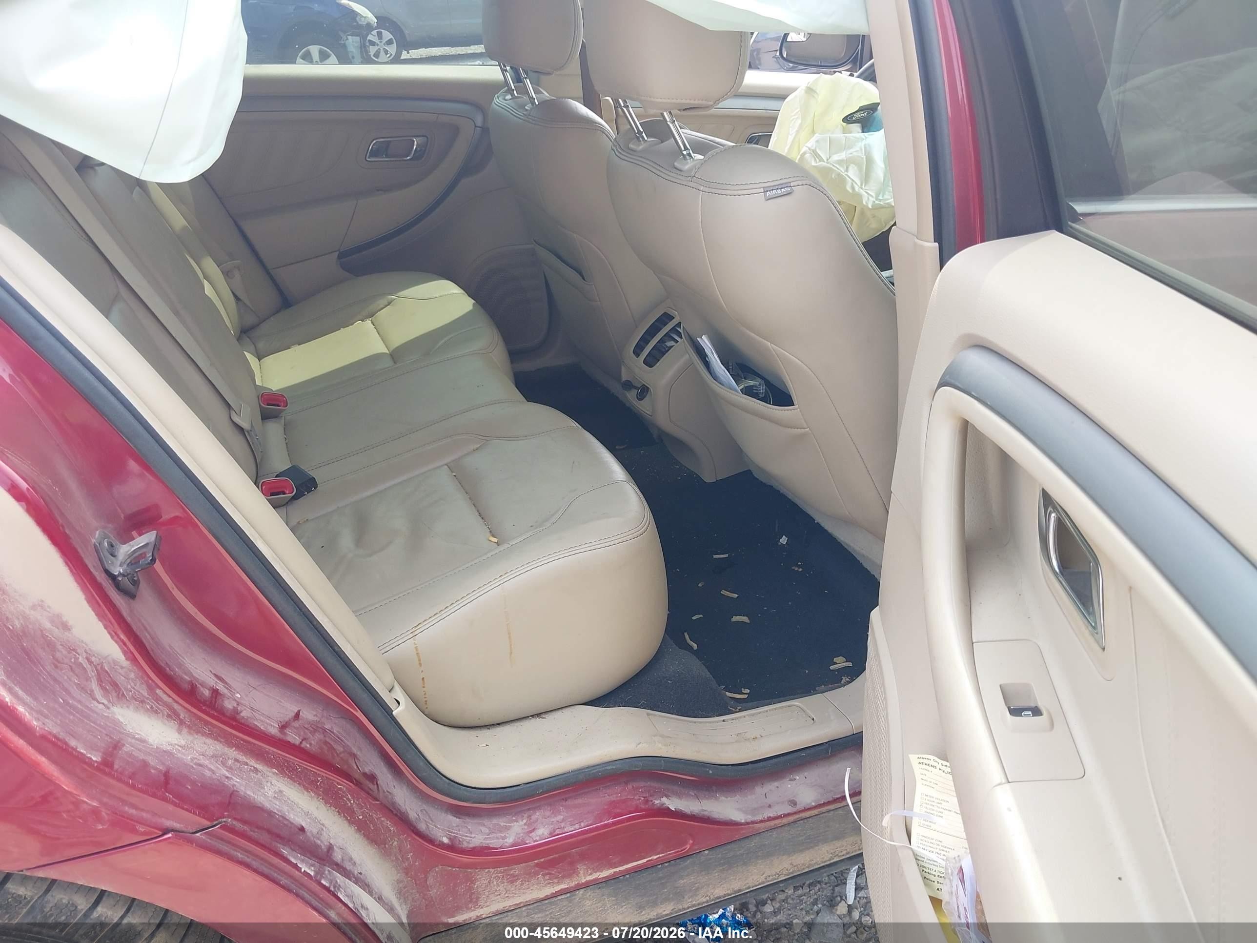 2014 Ford Taurus Sel Красный vin: 1FAHP2E86EG184566