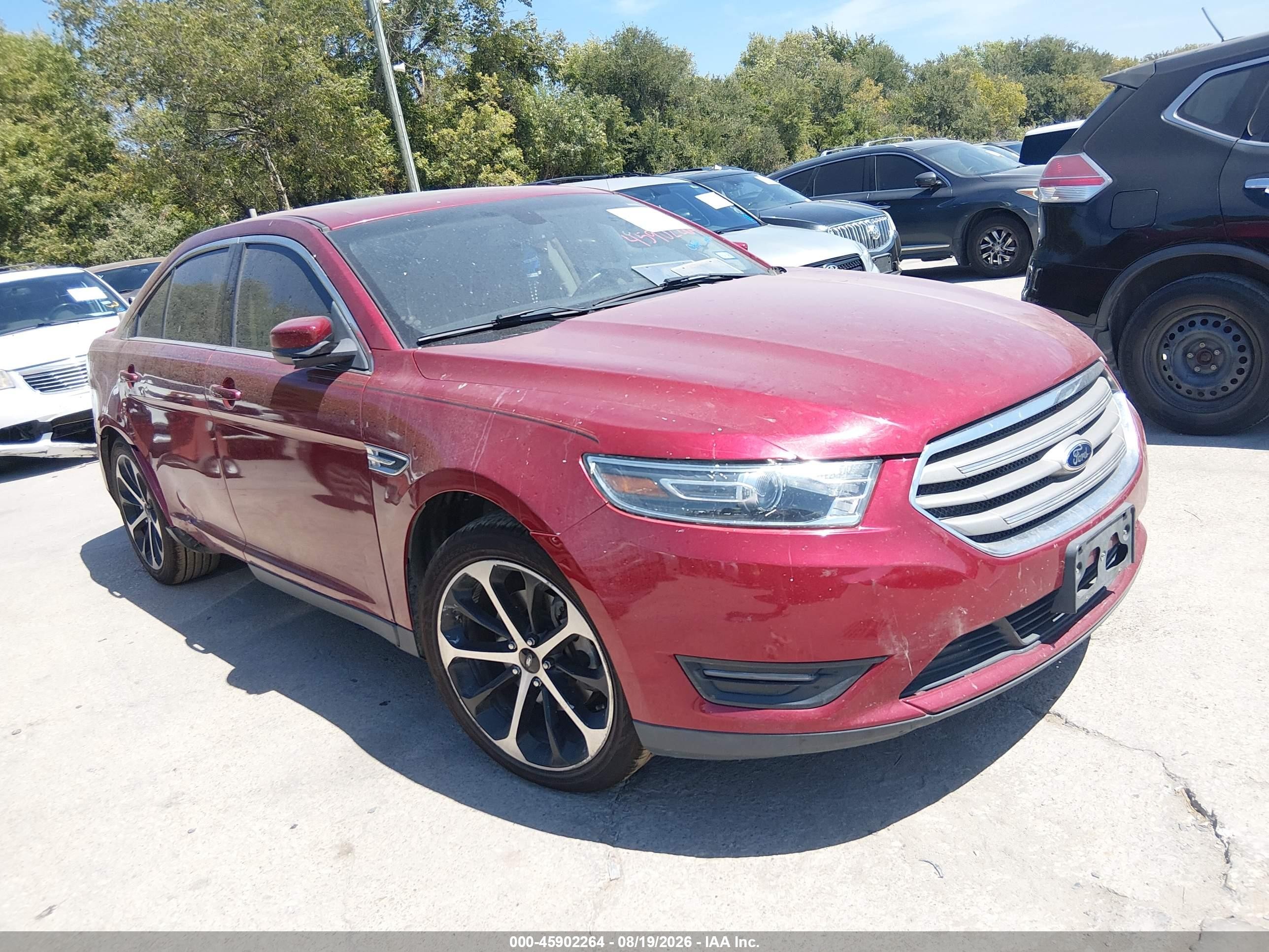 2015 Ford Taurus Sel Red vin: 1FAHP2E86FG123168