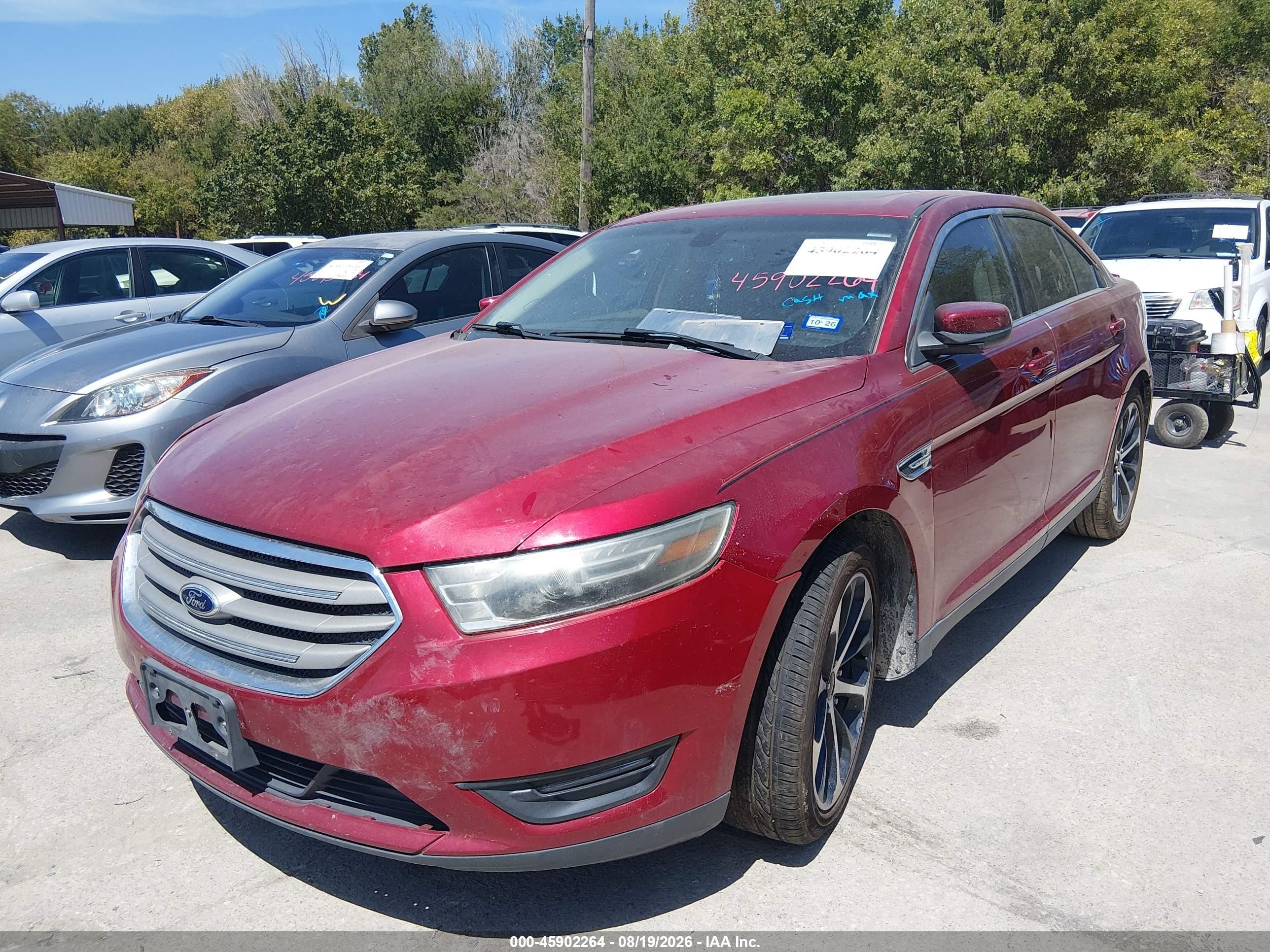 2015 Ford Taurus Sel Red vin: 1FAHP2E86FG123168