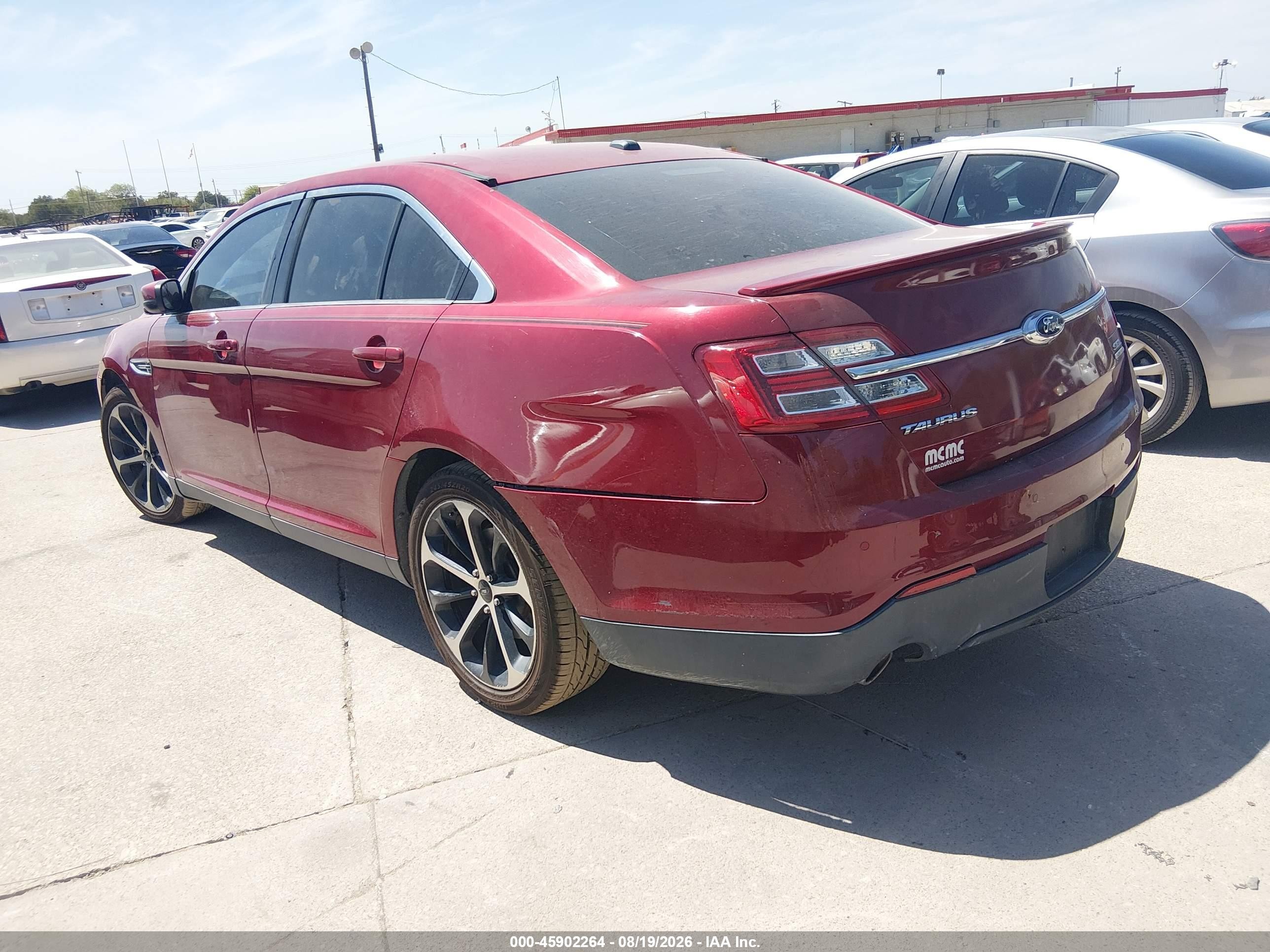 2015 Ford Taurus Sel Red vin: 1FAHP2E86FG123168