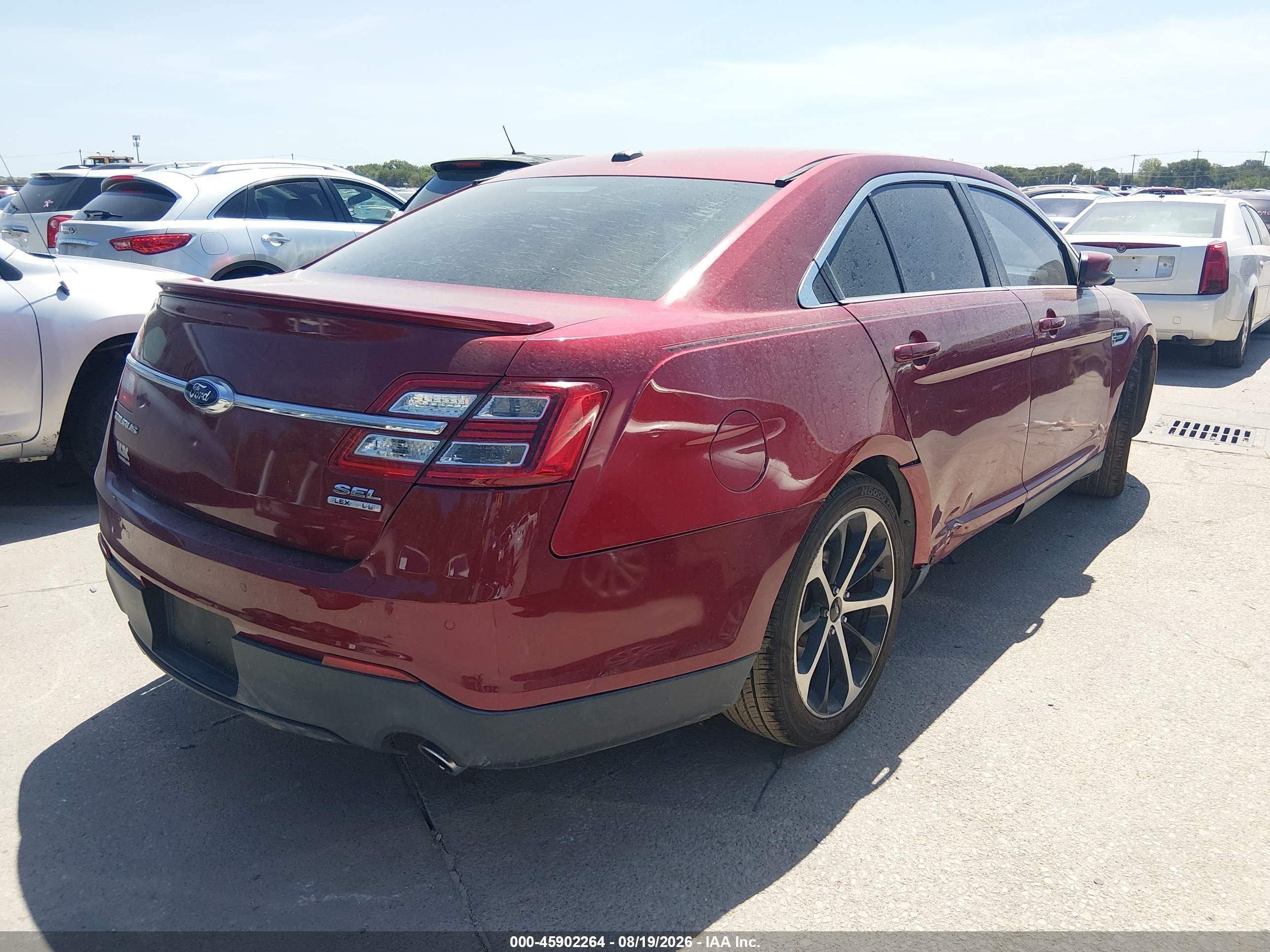 2015 Ford Taurus Sel Red vin: 1FAHP2E86FG123168