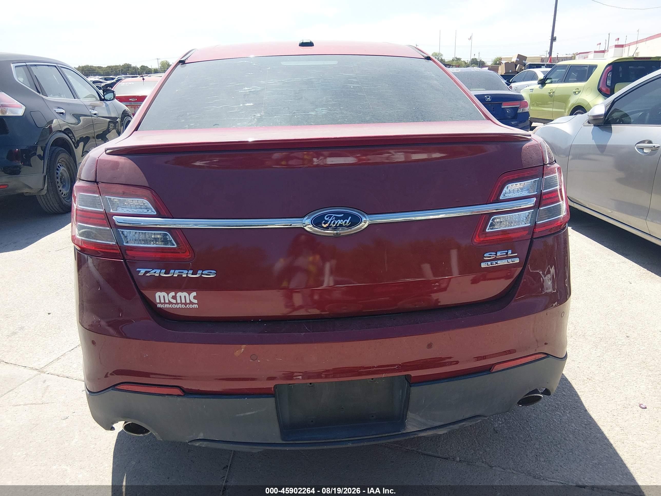 2015 Ford Taurus Sel Red vin: 1FAHP2E86FG123168