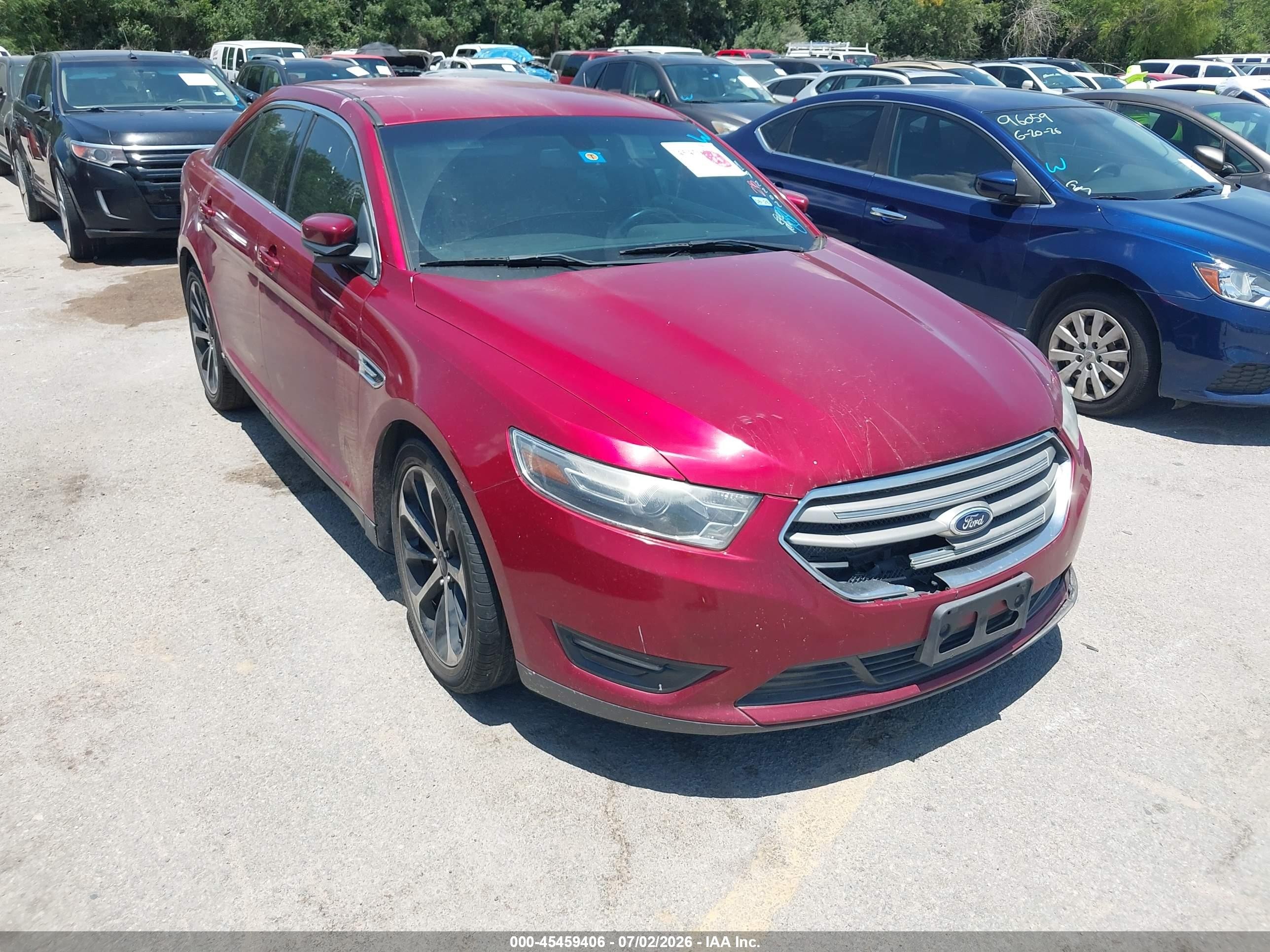 2015 Ford Taurus Sel Red vin: 1FAHP2E86FG192202