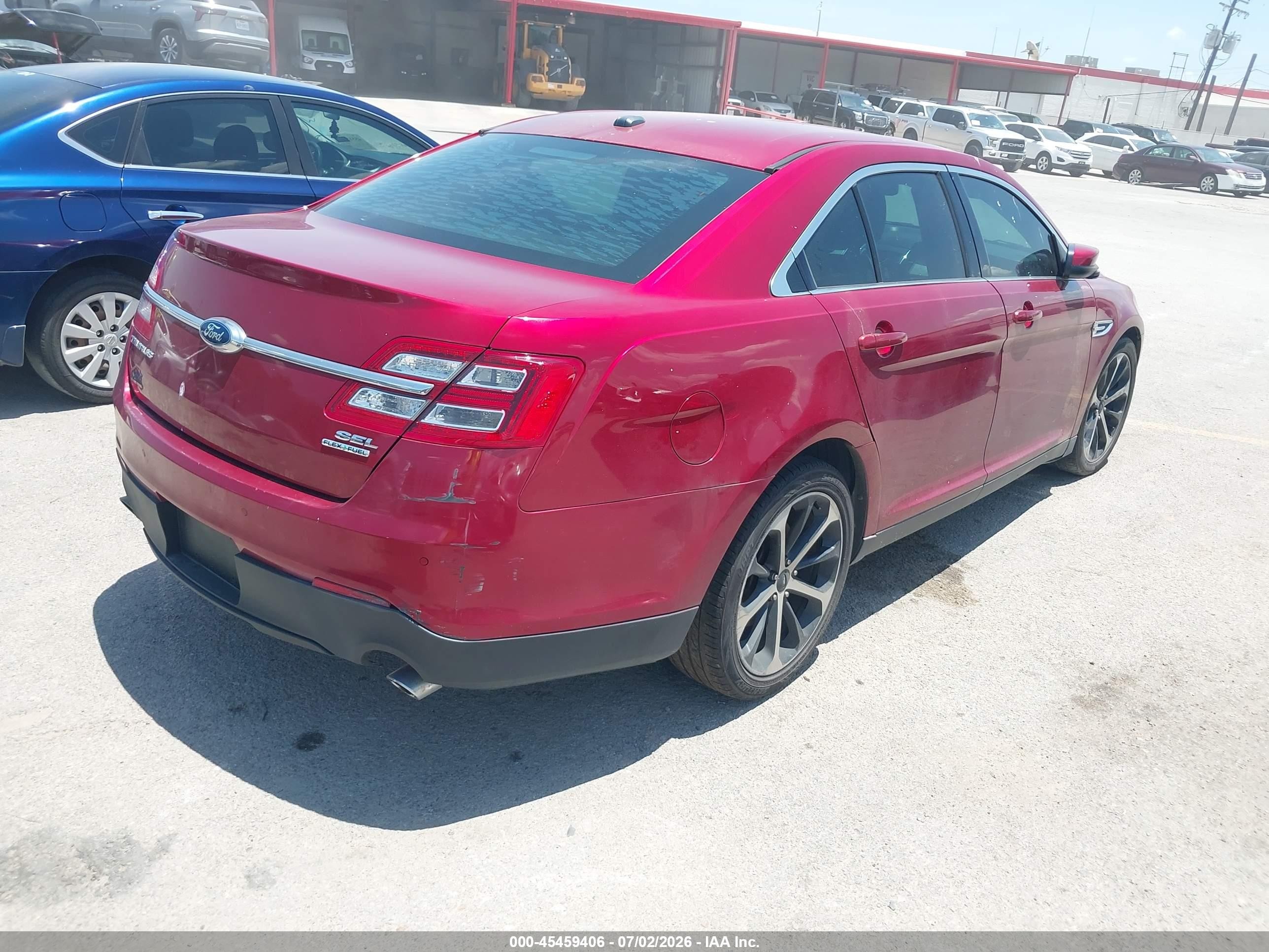 2015 Ford Taurus Sel Red vin: 1FAHP2E86FG192202