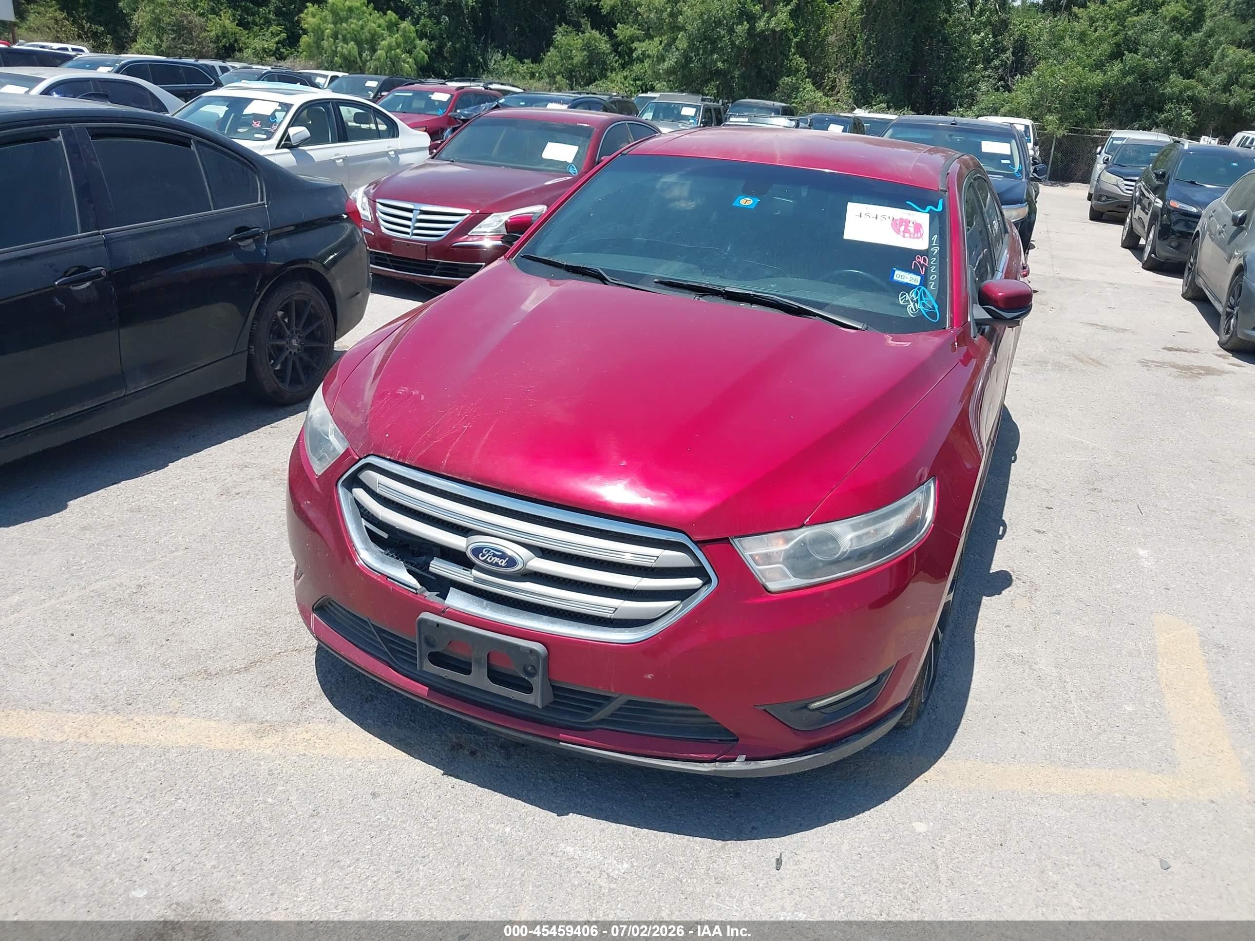 2015 Ford Taurus Sel Red vin: 1FAHP2E86FG192202