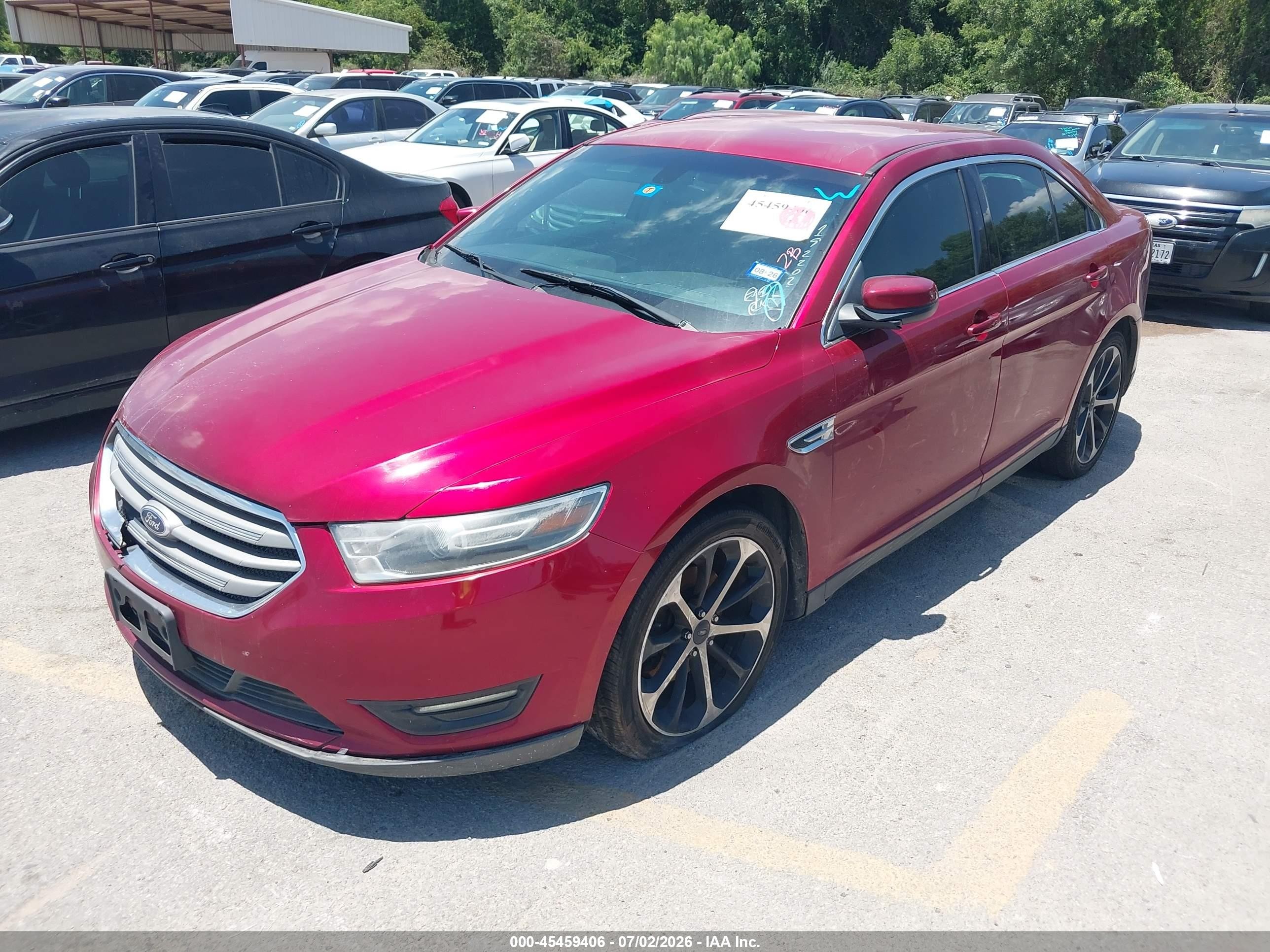 2015 Ford Taurus Sel Red vin: 1FAHP2E86FG192202