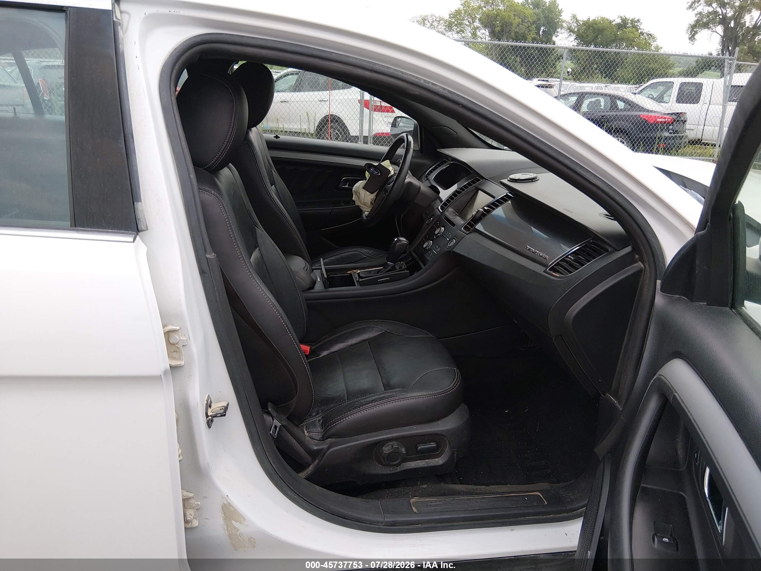 2015 Ford Taurus Sel White vin: 1FAHP2E86FG203361