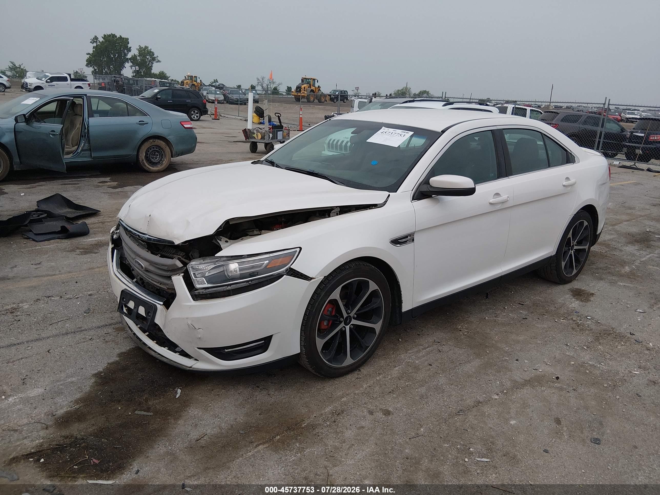 2015 Ford Taurus Sel White vin: 1FAHP2E86FG203361