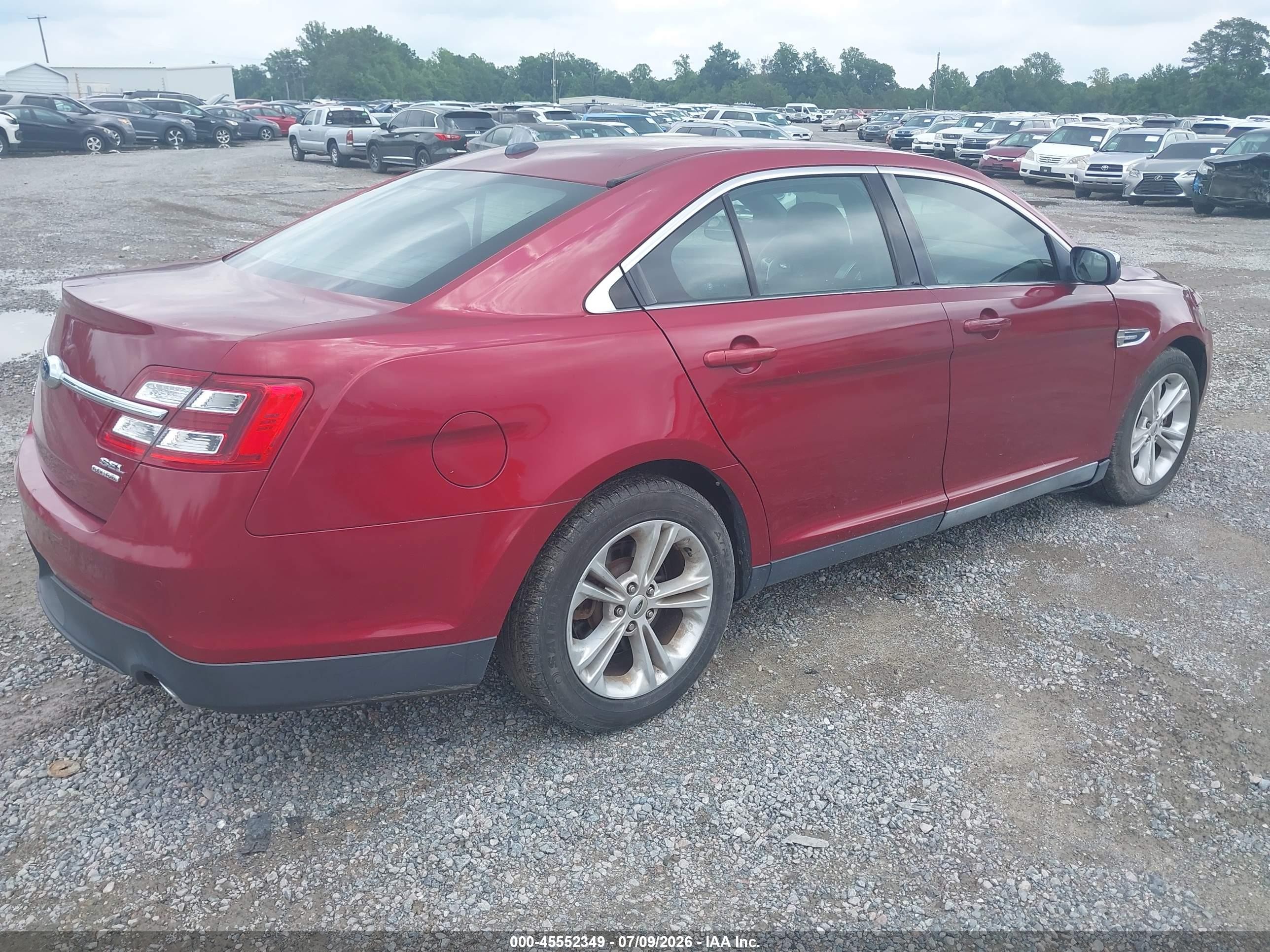 2015 Ford Taurus Sel Red vin: 1FAHP2E86FG207040