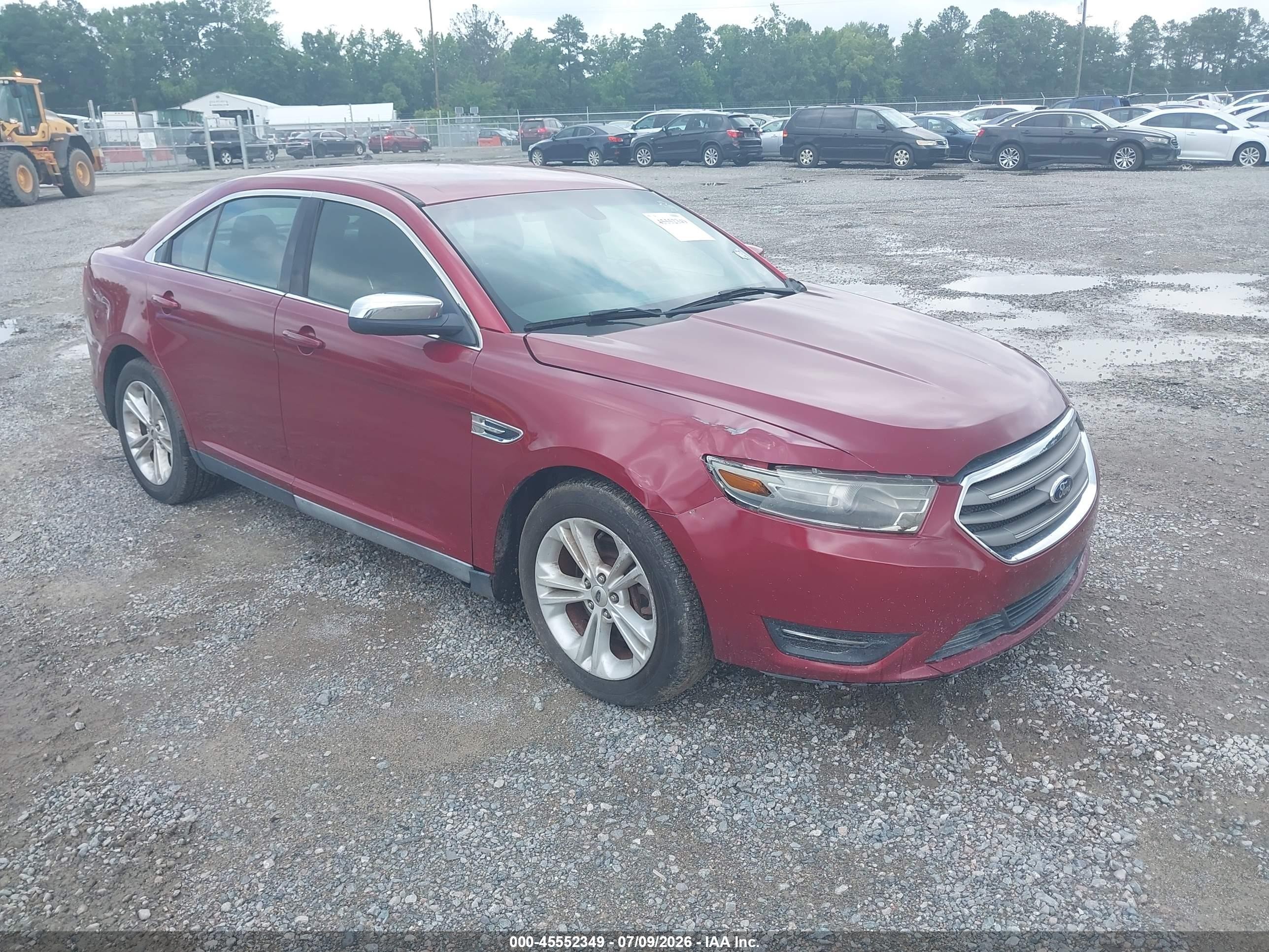 2015 Ford Taurus Sel Red vin: 1FAHP2E86FG207040