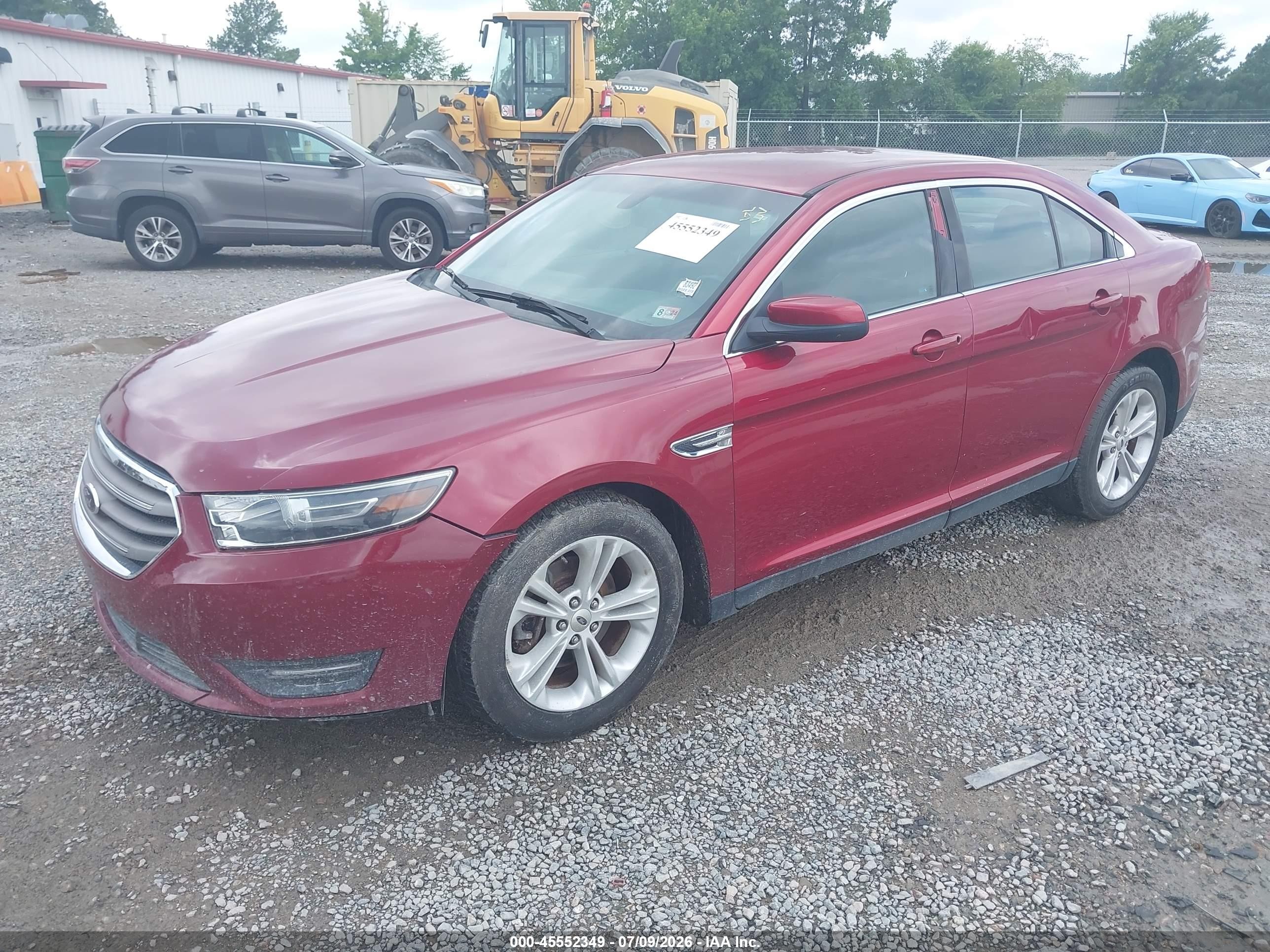 2015 Ford Taurus Sel Red vin: 1FAHP2E86FG207040