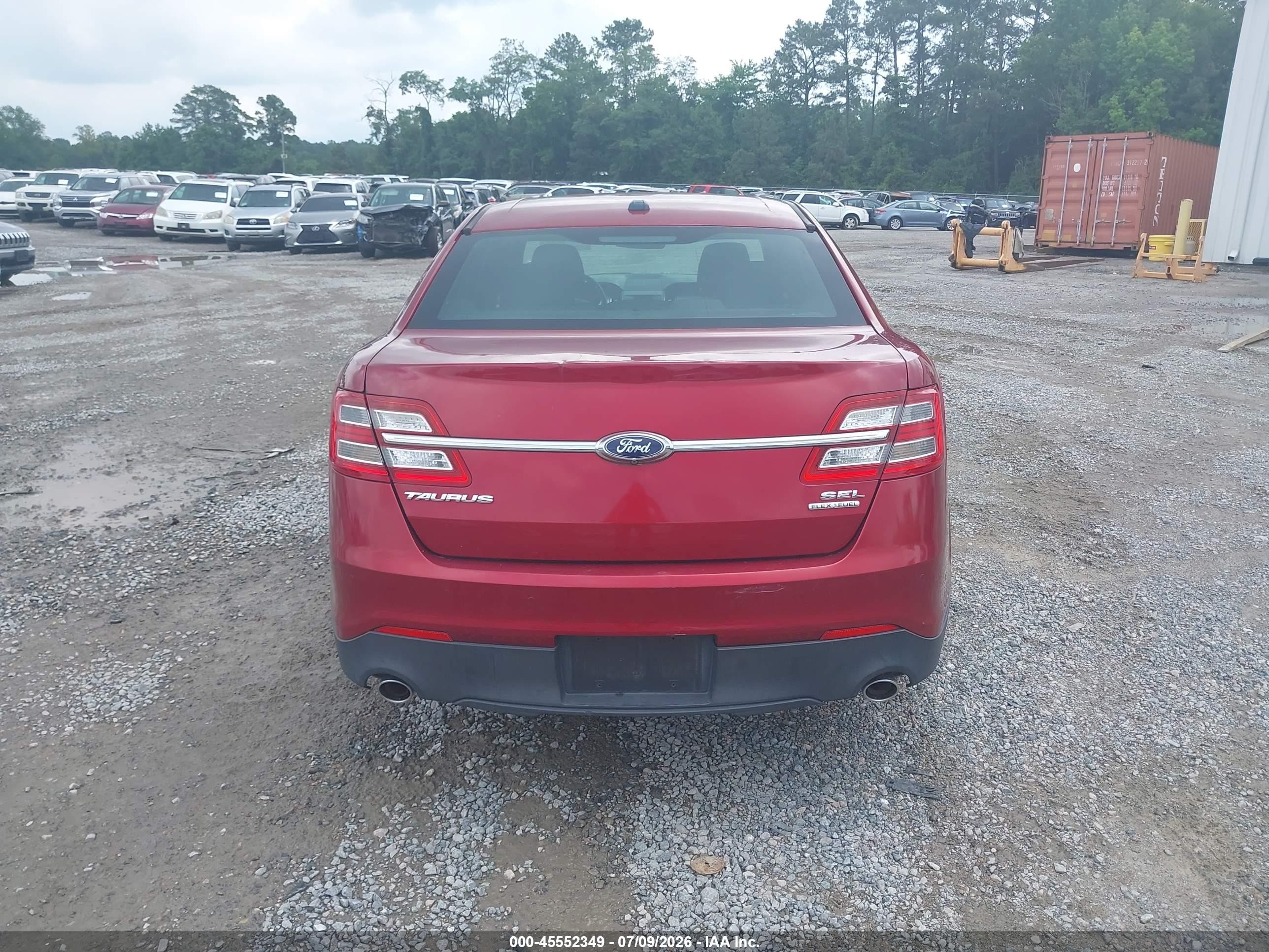 2015 Ford Taurus Sel Red vin: 1FAHP2E86FG207040