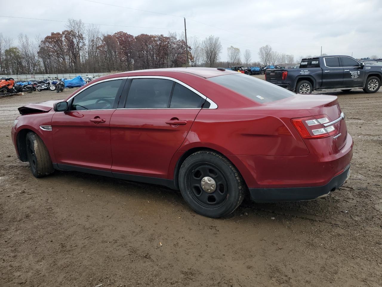 2013 Ford Taurus Sel Red vin: 1FAHP2E87DG110958