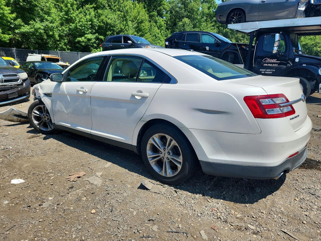 2013 Ford Taurus Sel White vin: 1FAHP2E87DG133317