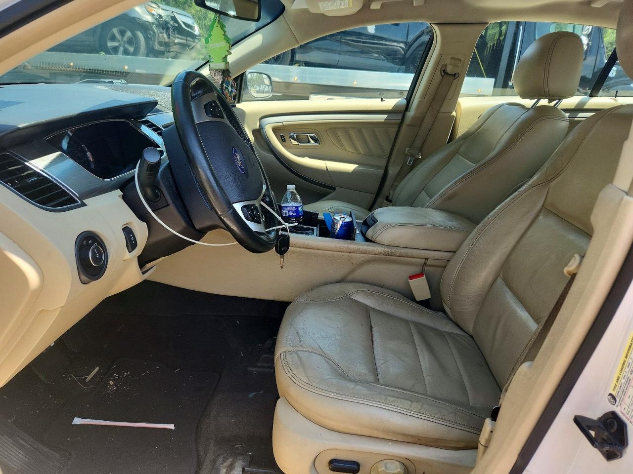 2013 Ford Taurus Sel White vin: 1FAHP2E87DG133317