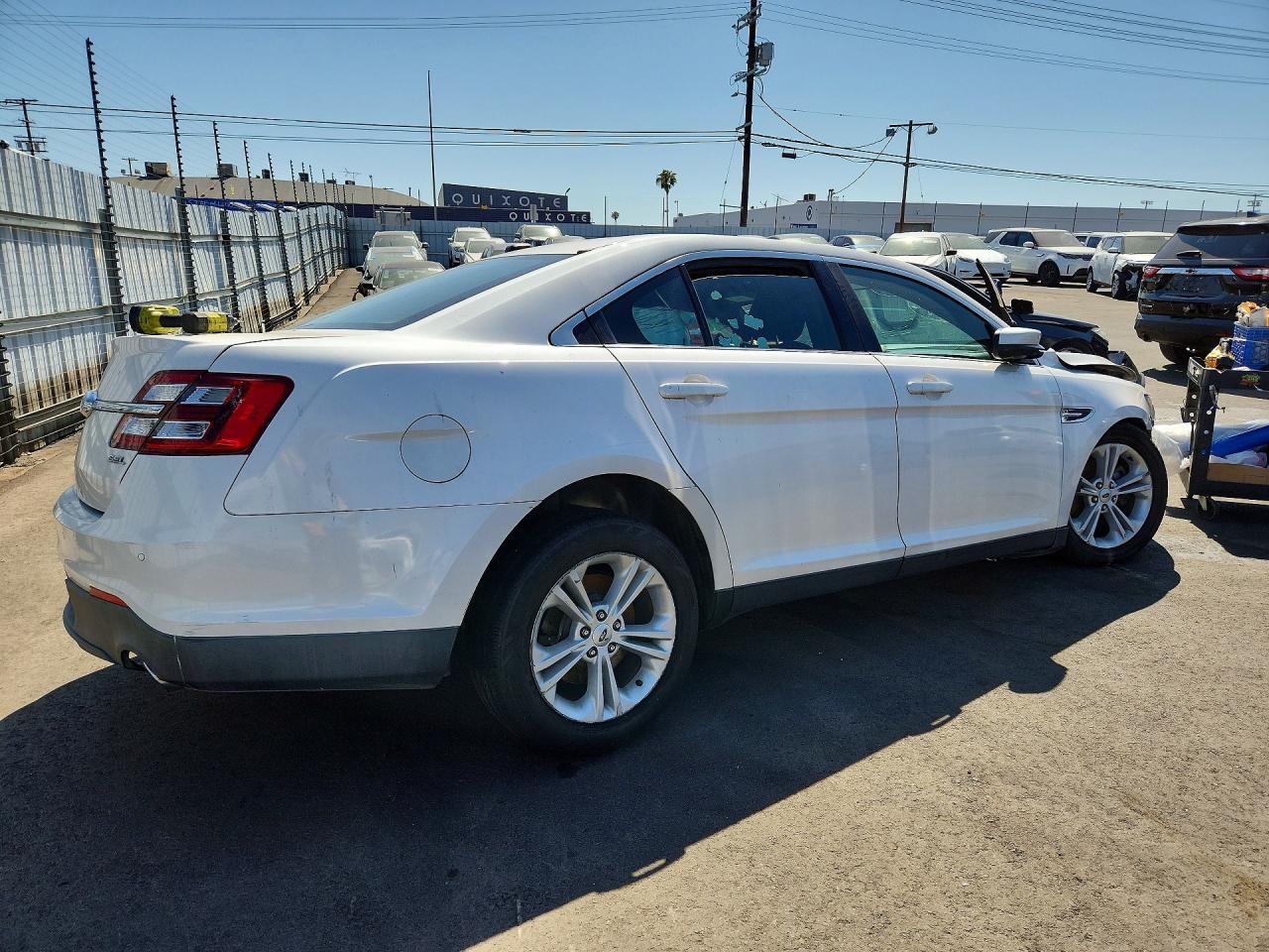 2015 Ford Taurus Sel White vin: 1FAHP2E87FG135443