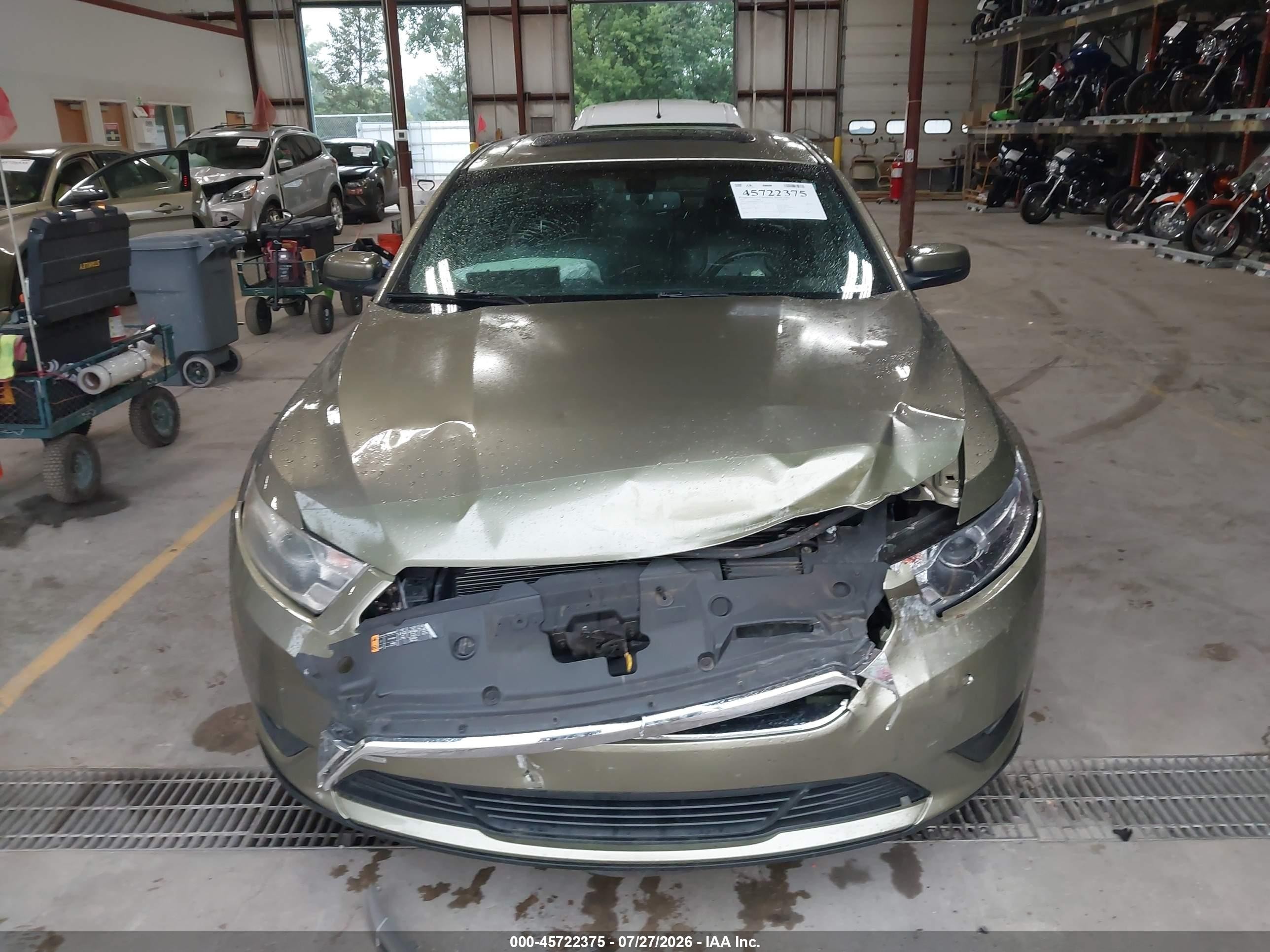 2013 Ford Taurus Sel Green vin: 1FAHP2E88DG177245