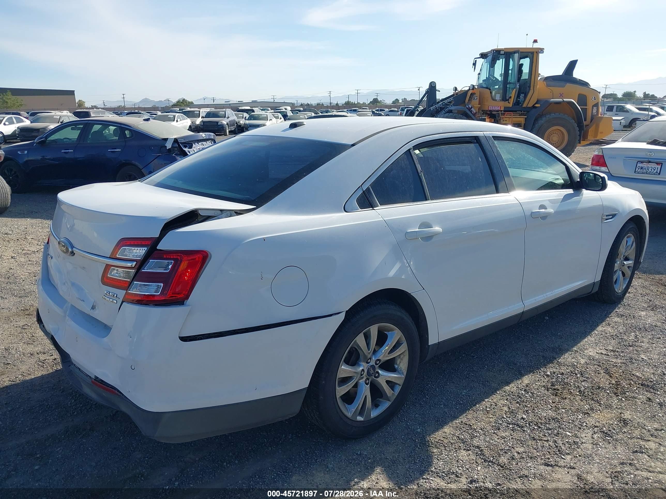 2013 Ford Taurus Sel White vin: 1FAHP2E88DG218022