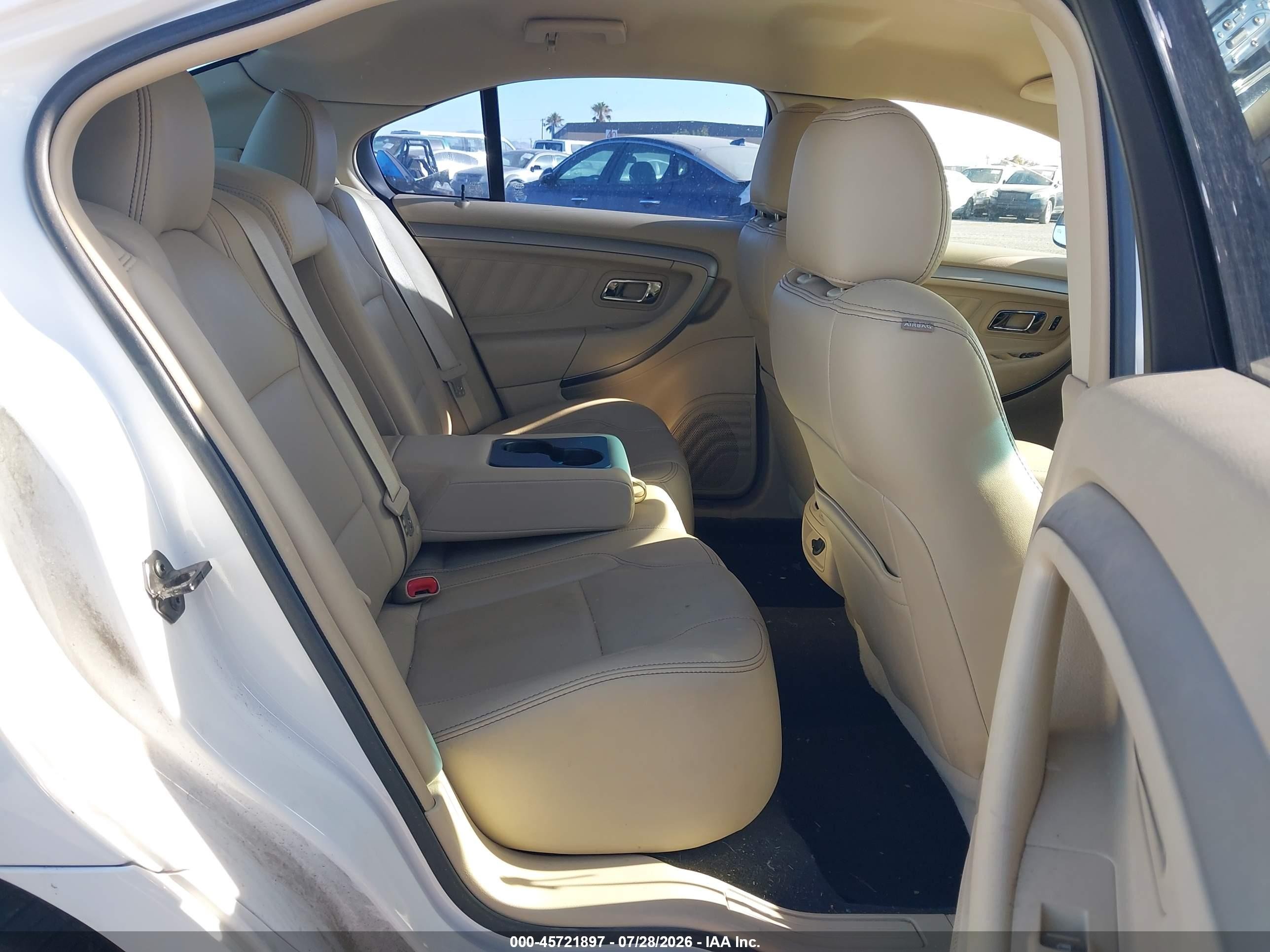 2013 Ford Taurus Sel White vin: 1FAHP2E88DG218022