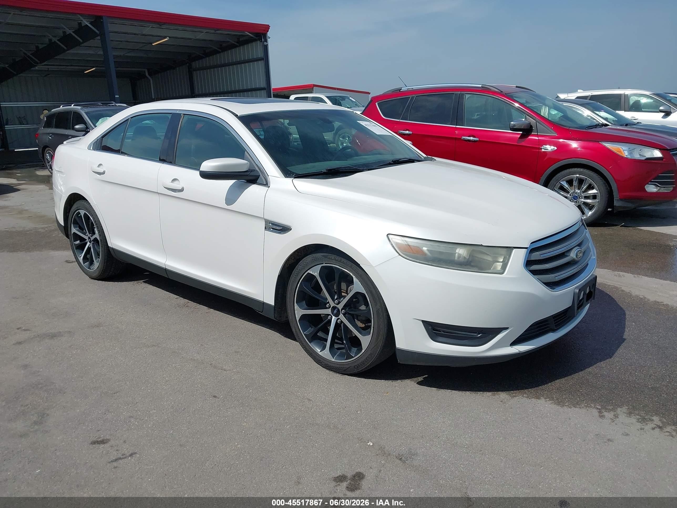 2014 Ford Taurus Sel White vin: 1FAHP2E88EG131478
