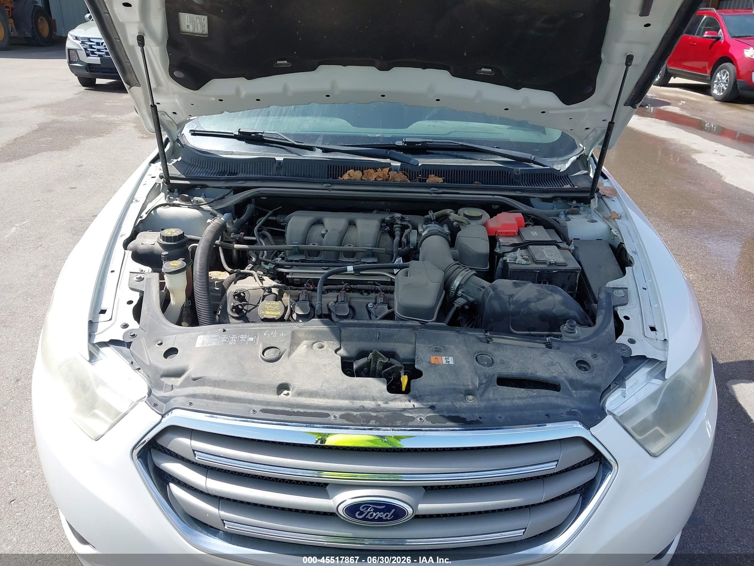 2014 Ford Taurus Sel White vin: 1FAHP2E88EG131478