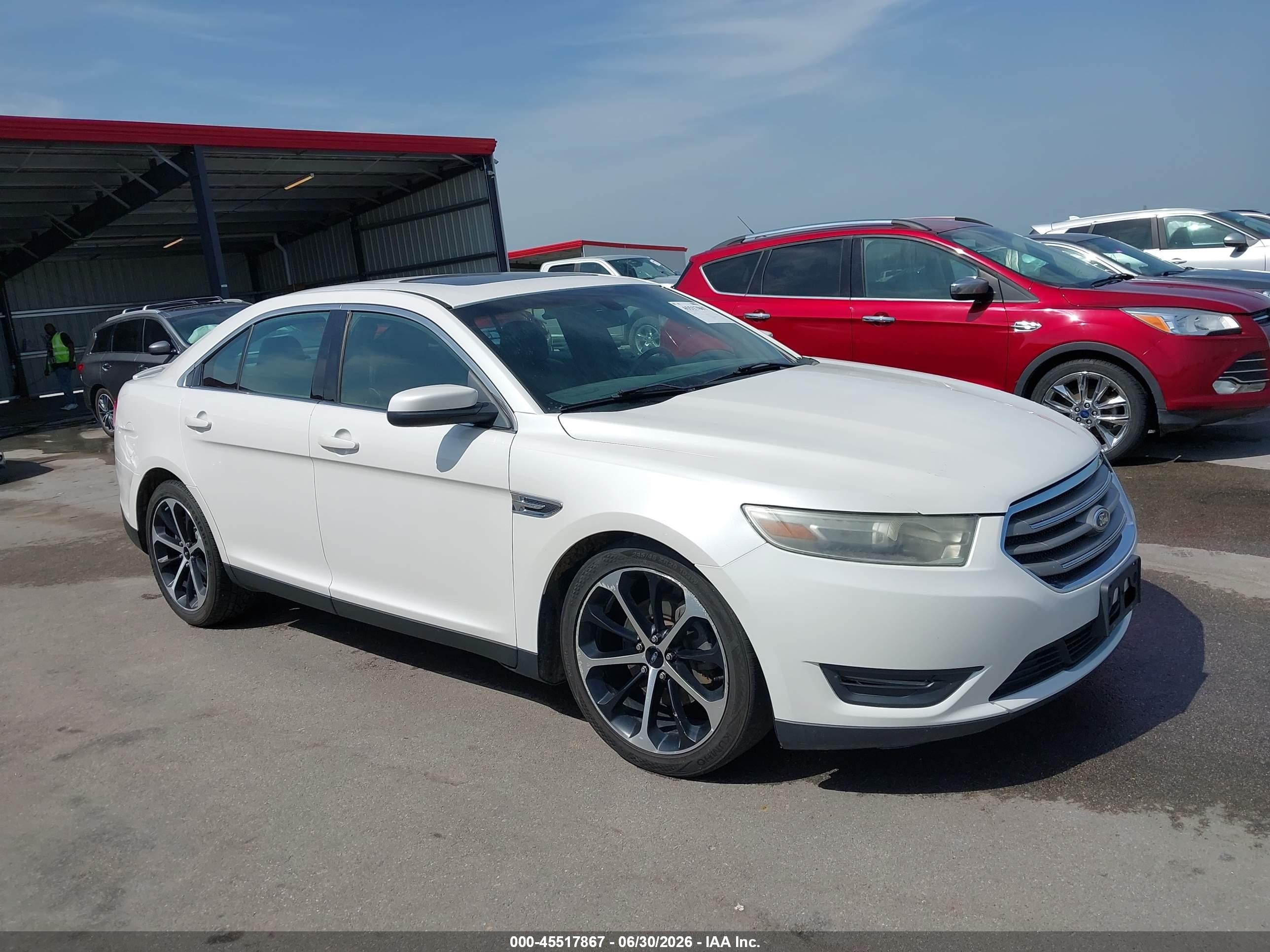 2014 Ford Taurus Sel White vin: 1FAHP2E88EG131478