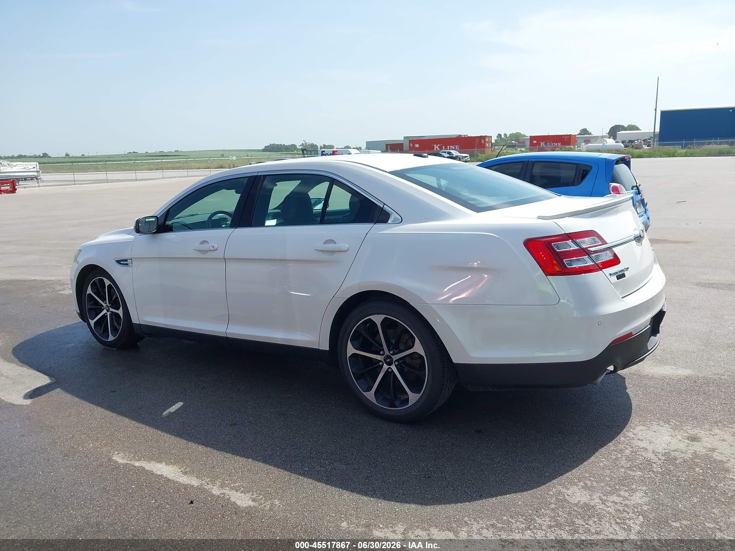 2014 Ford Taurus Sel White vin: 1FAHP2E88EG131478