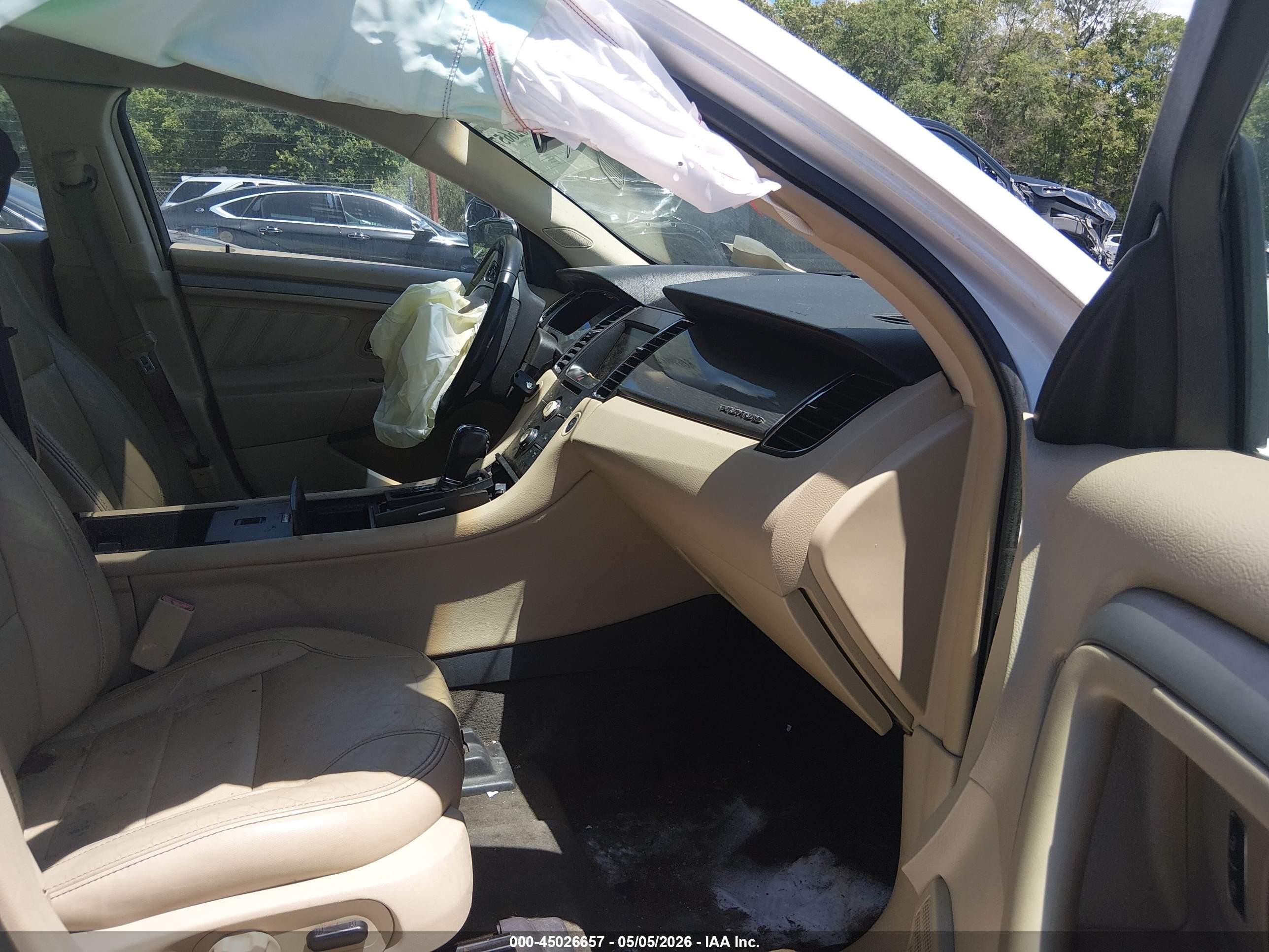 2014 Ford Taurus Sel White vin: 1FAHP2E88EG170863