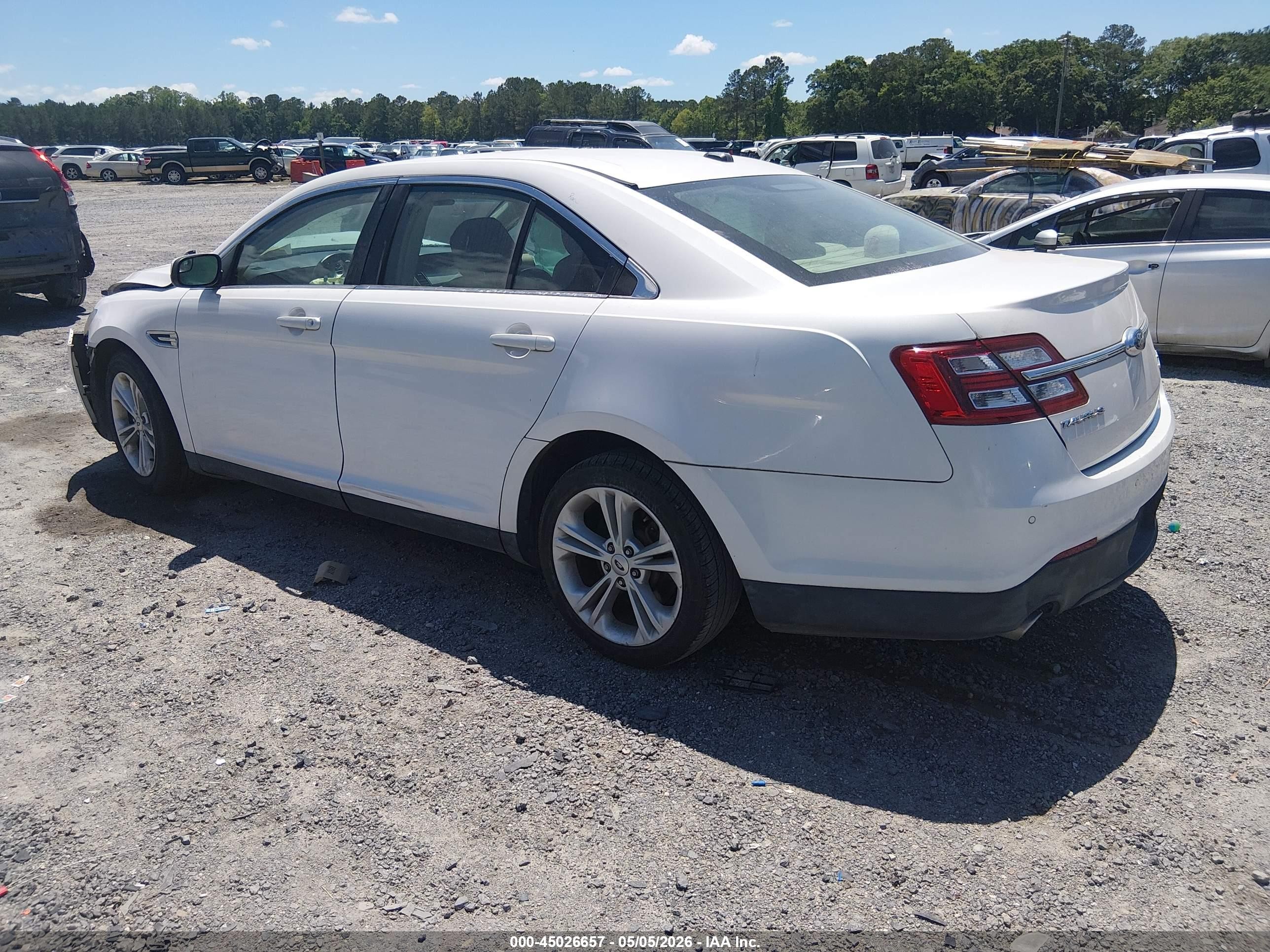 2014 Ford Taurus Sel White vin: 1FAHP2E88EG170863