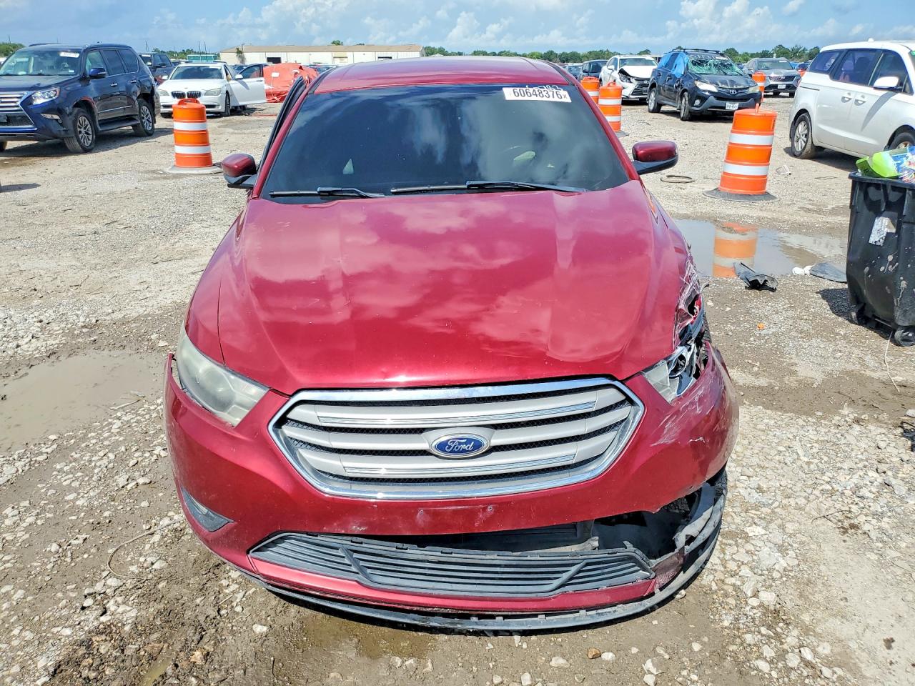 2015 Ford Taurus Sel Maroon vin: 1FAHP2E88FG161694
