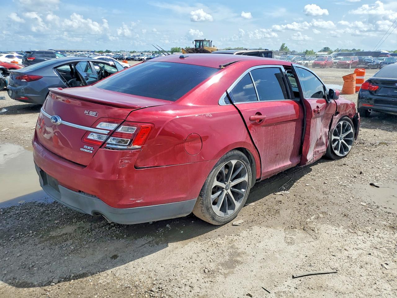 2015 Ford Taurus Sel Maroon vin: 1FAHP2E88FG161694