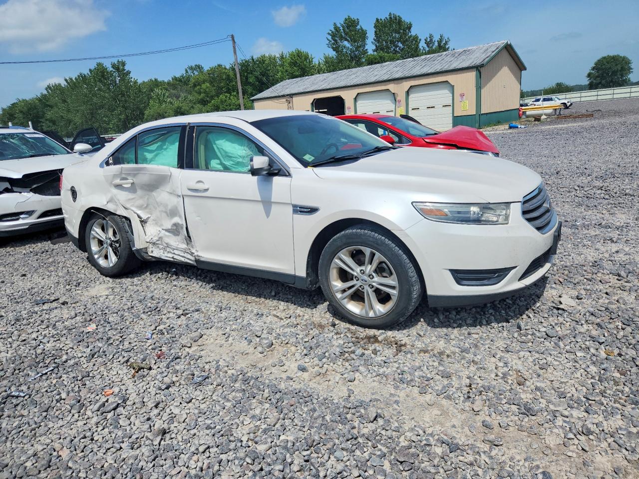 2013 Ford Taurus Sel White vin: 1FAHP2E89DG147672