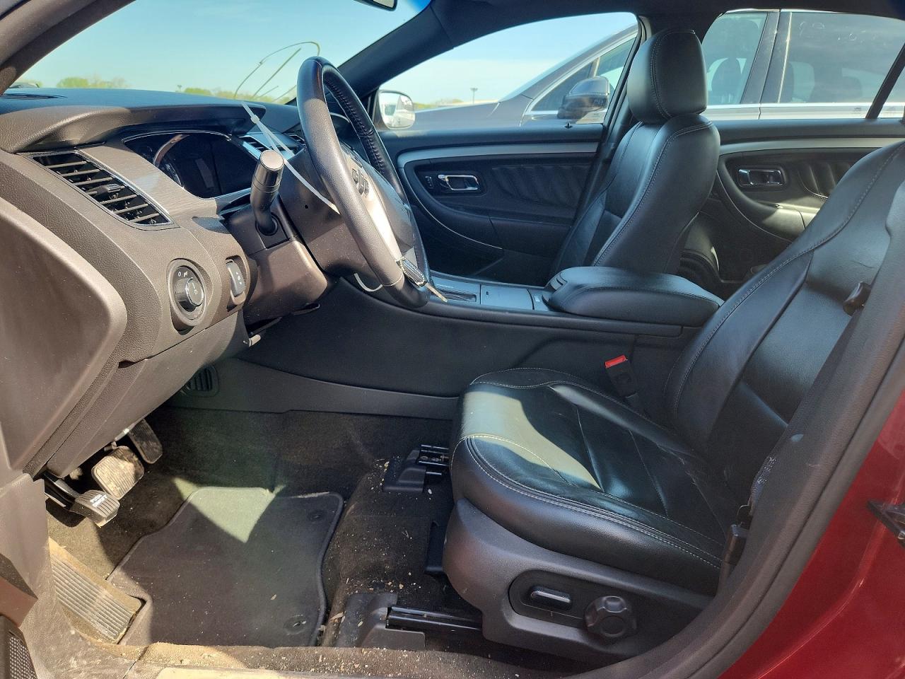 2013 Ford Taurus Sel Red vin: 1FAHP2E89DG163967