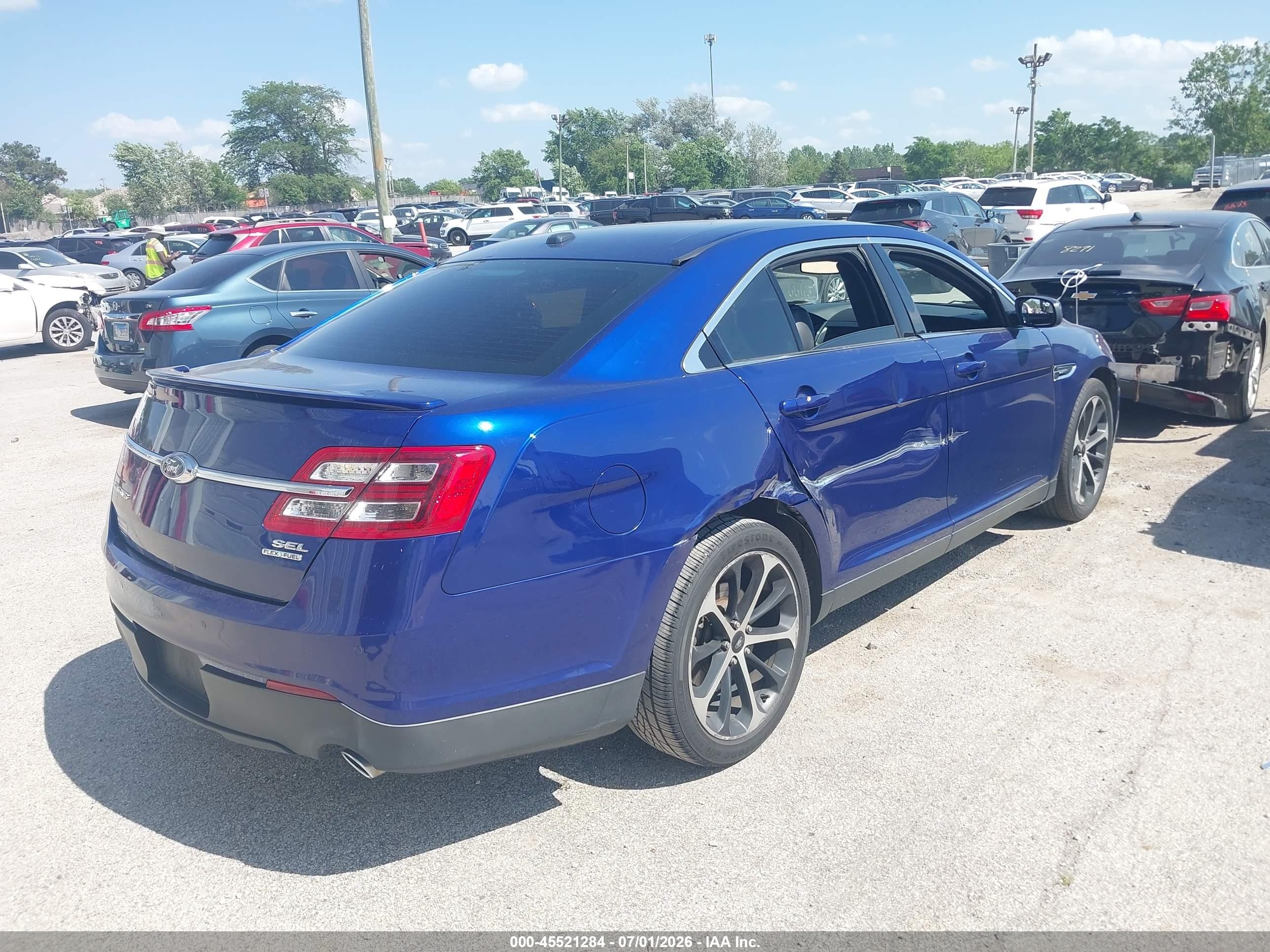 2014 Ford Taurus Sel Blue vin: 1FAHP2E89EG171116