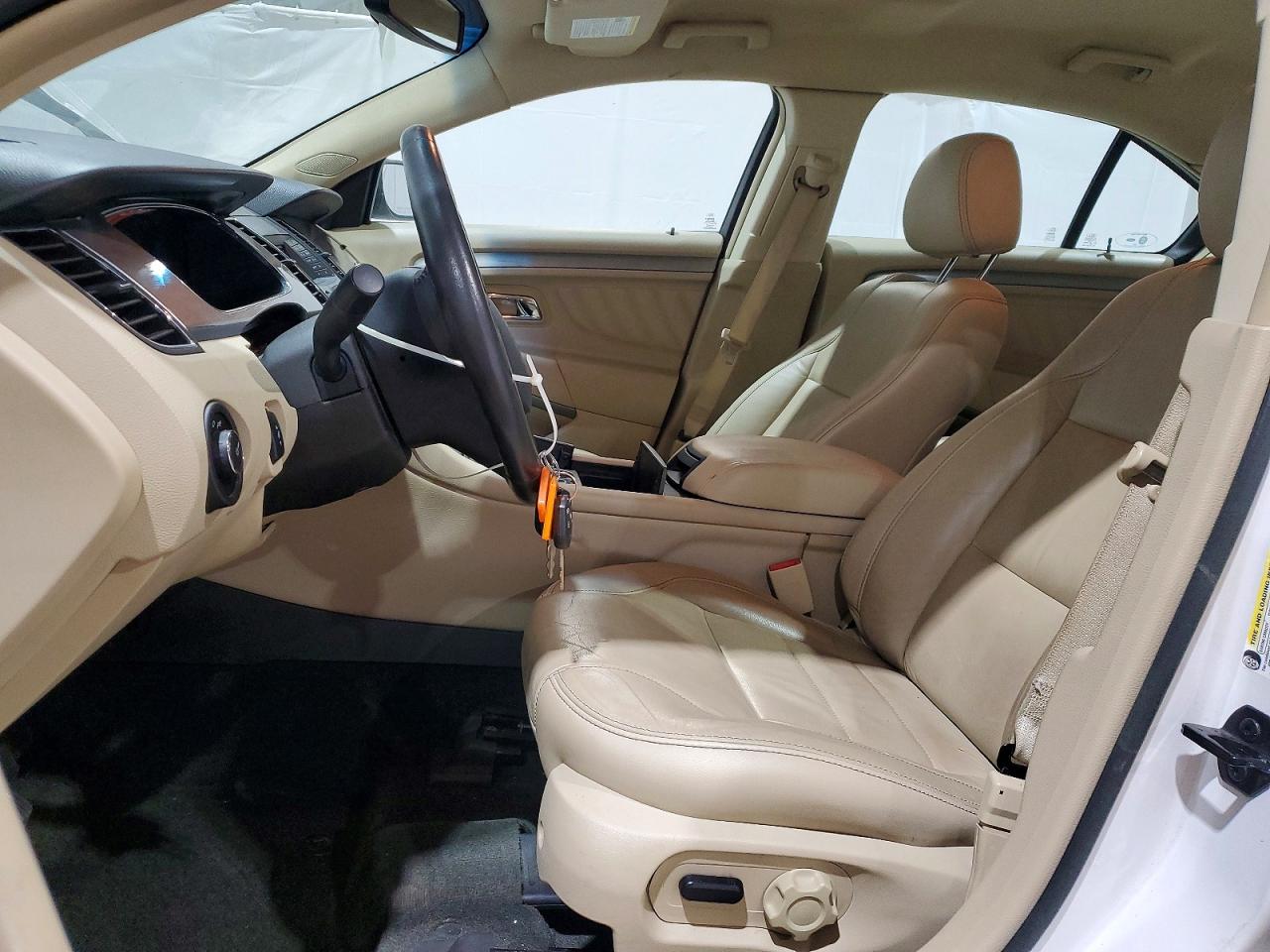 2015 Ford Taurus Sel White vin: 1FAHP2E89FG100533