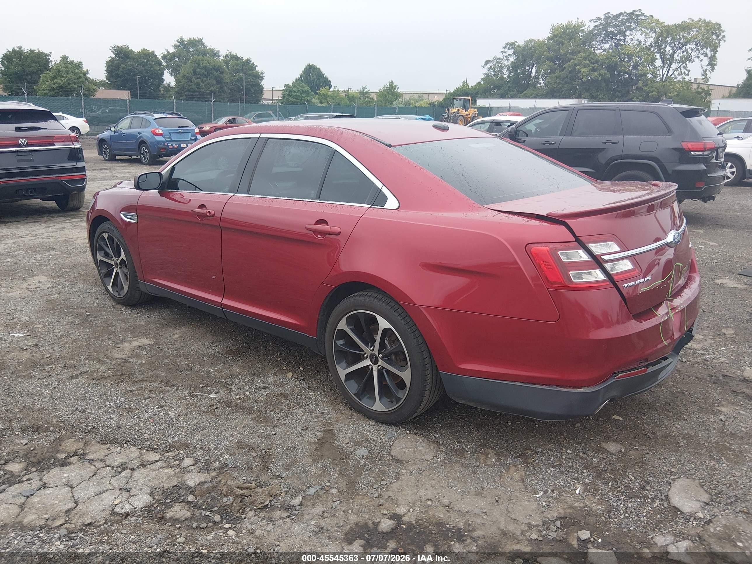 2015 Ford Taurus Sel Red vin: 1FAHP2E89FG181047
