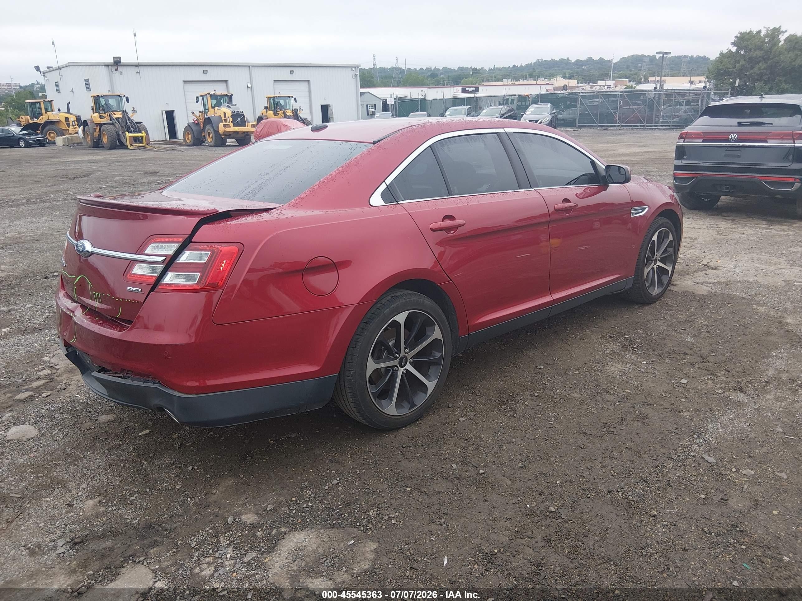 2015 Ford Taurus Sel Red vin: 1FAHP2E89FG181047