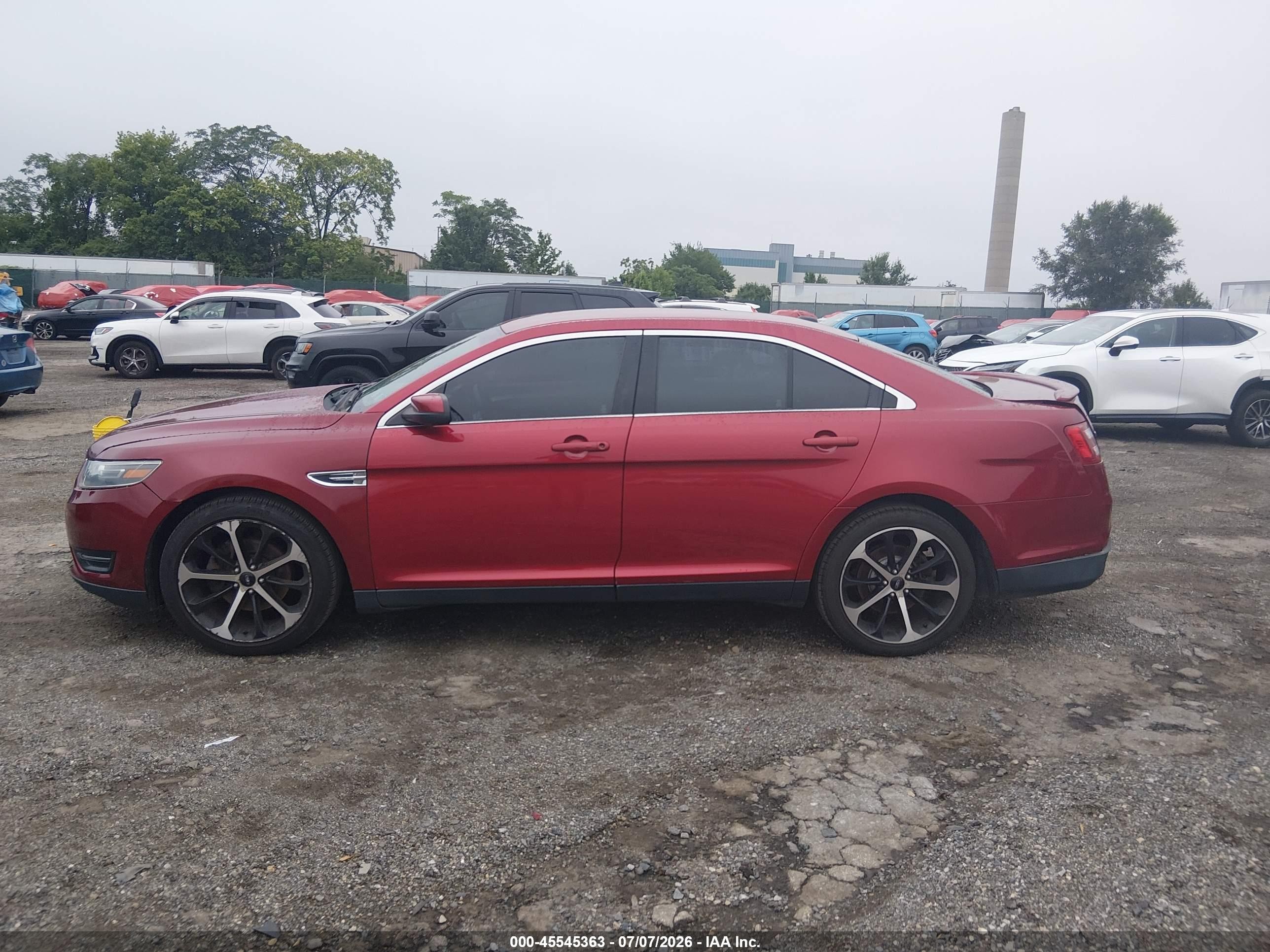 2015 Ford Taurus Sel Red vin: 1FAHP2E89FG181047