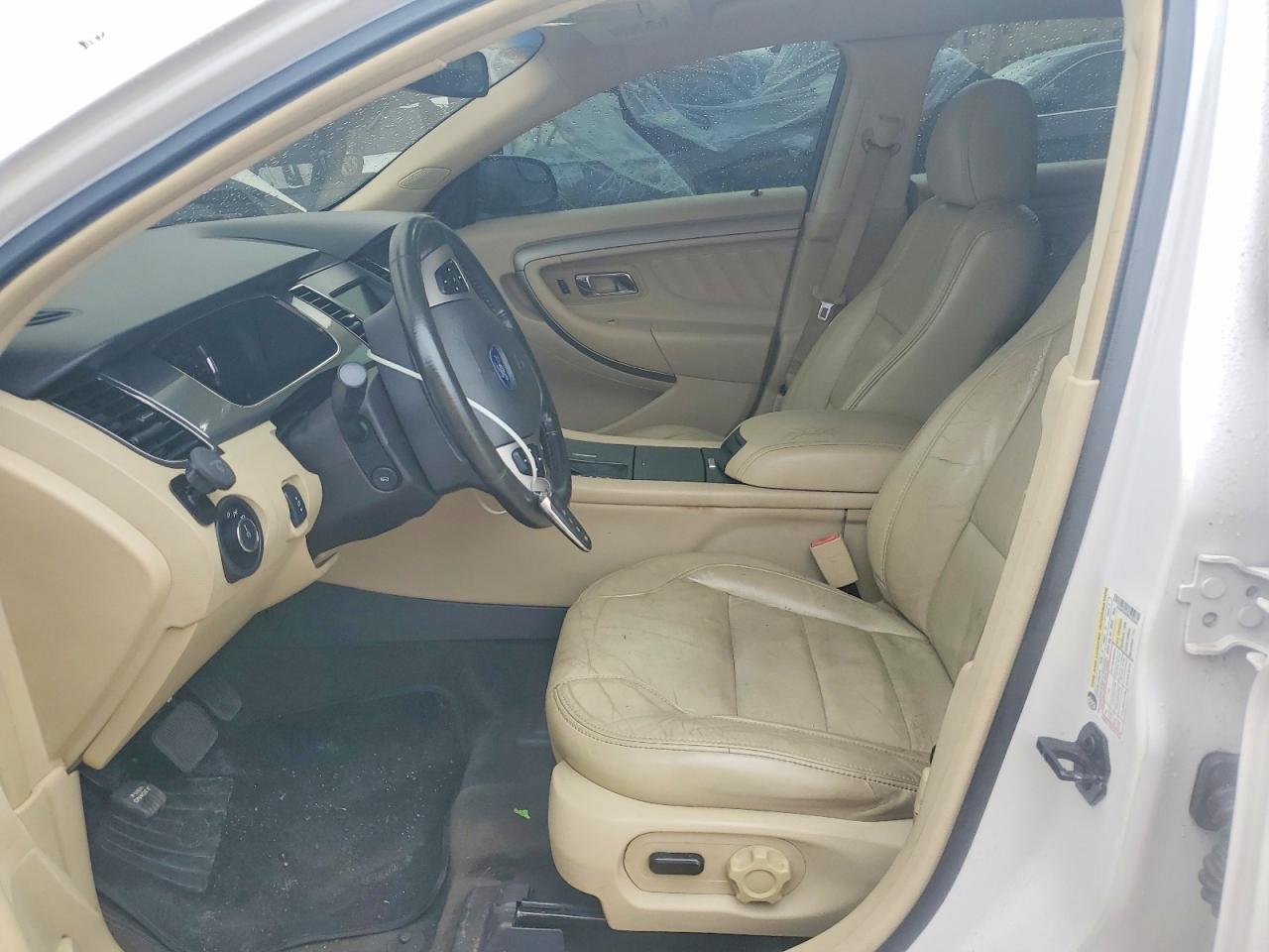 2015 Ford Taurus Sel White vin: 1FAHP2E89FG182361
