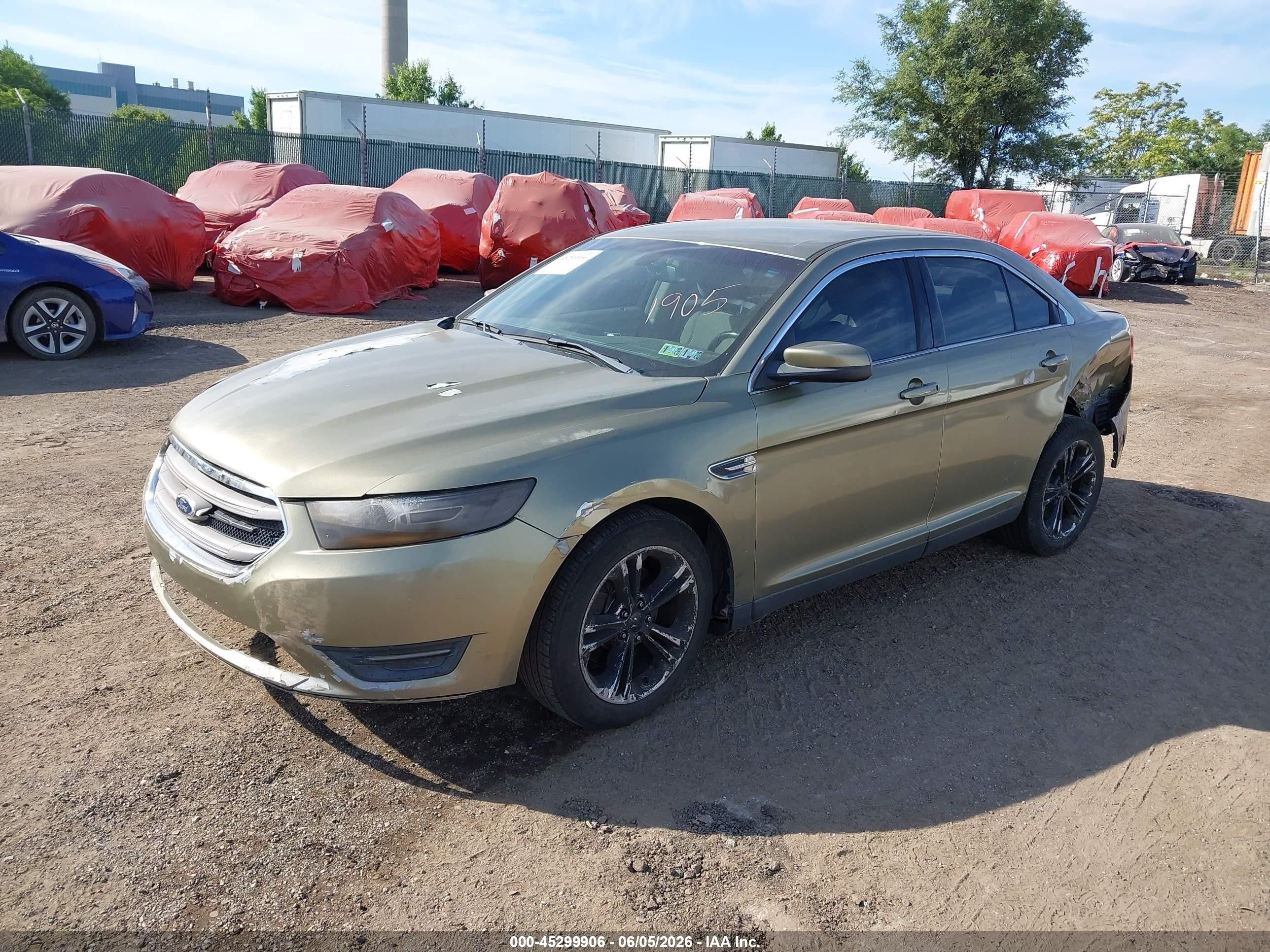 2013 Ford Taurus Sel Green vin: 1FAHP2E8XDG102644