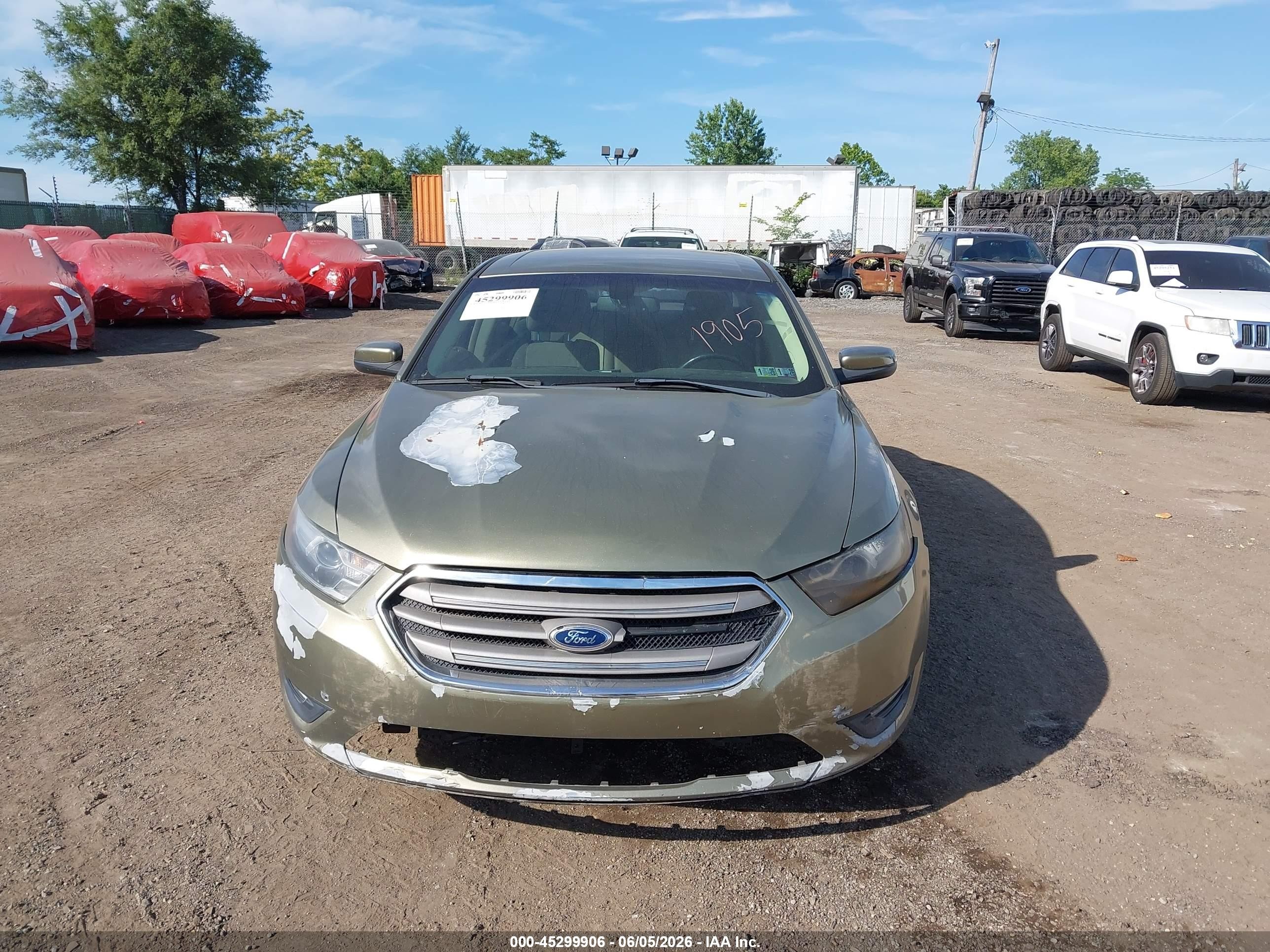 2013 Ford Taurus Sel Green vin: 1FAHP2E8XDG102644