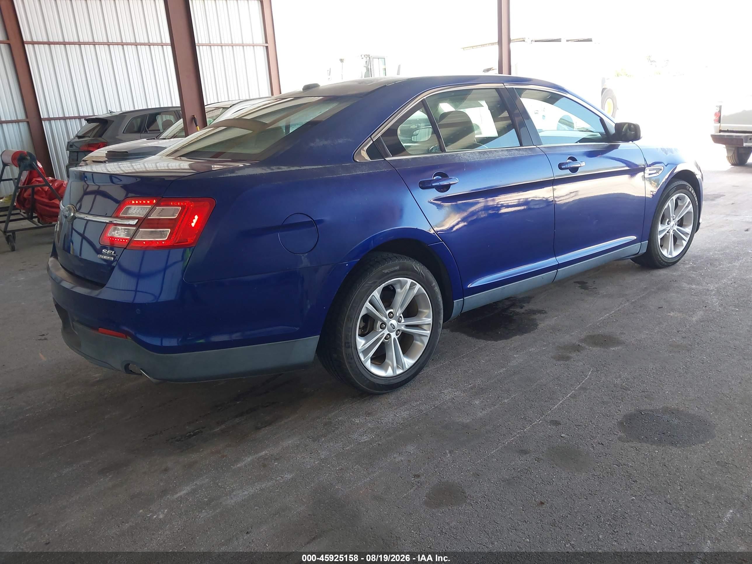 2013 Ford Taurus Sel Blue vin: 1FAHP2E8XDG105978