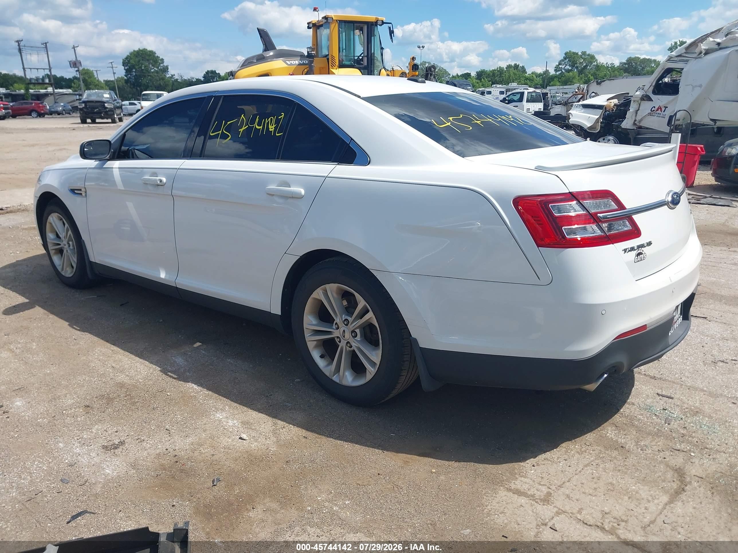 2013 Ford Taurus Sel Белый vin: 1FAHP2E8XDG171348