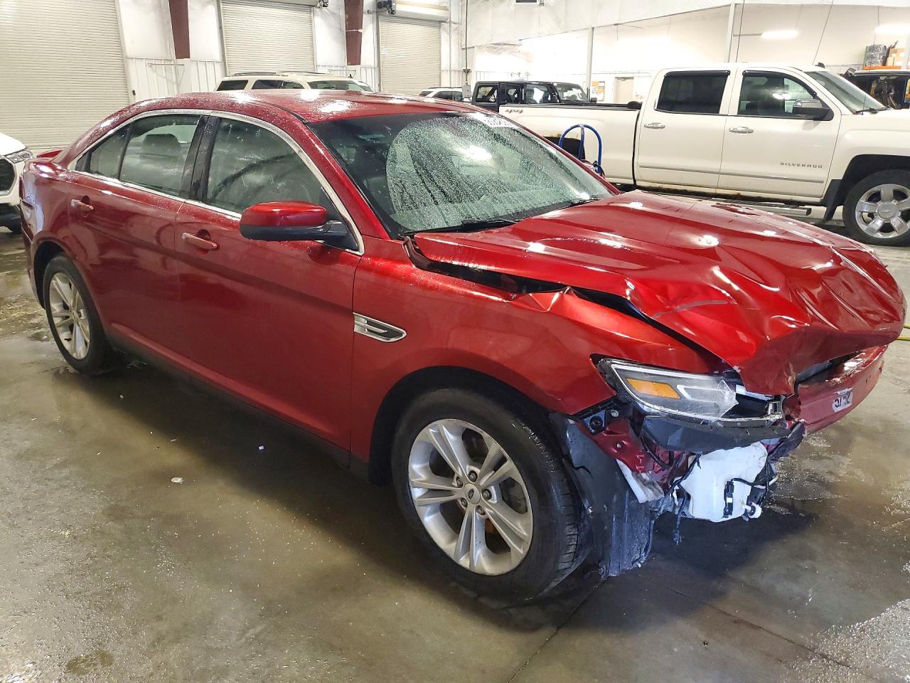 2013 Ford Taurus Sel Red vin: 1FAHP2E8XDG212089