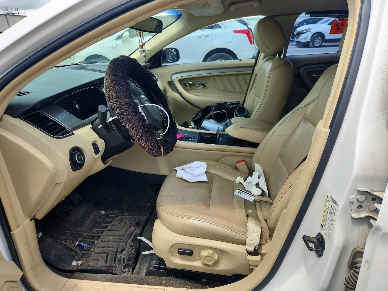 2013 Ford Taurus Sel White vin: 1FAHP2E8XDG225120