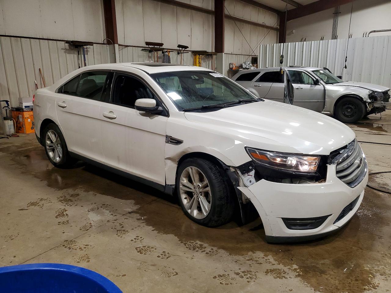 2015 Ford Taurus Sel White vin: 1FAHP2E8XFG125165