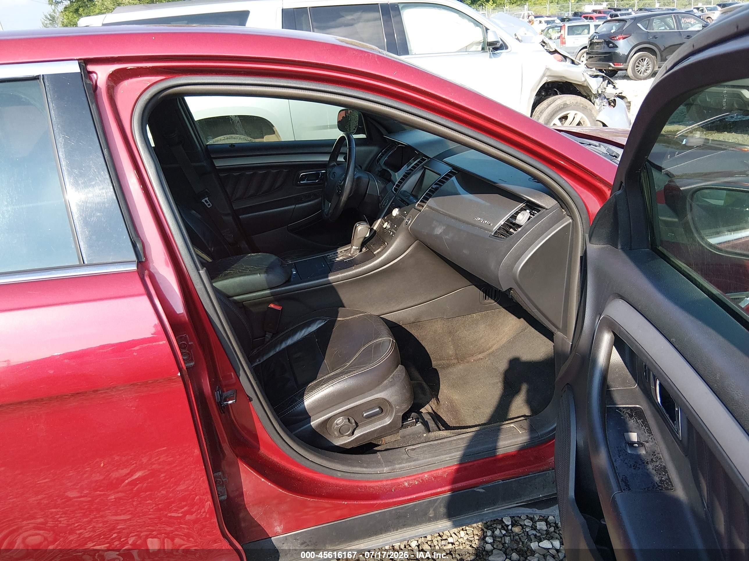 2015 Ford Taurus Sel Red vin: 1FAHP2E8XFG174706
